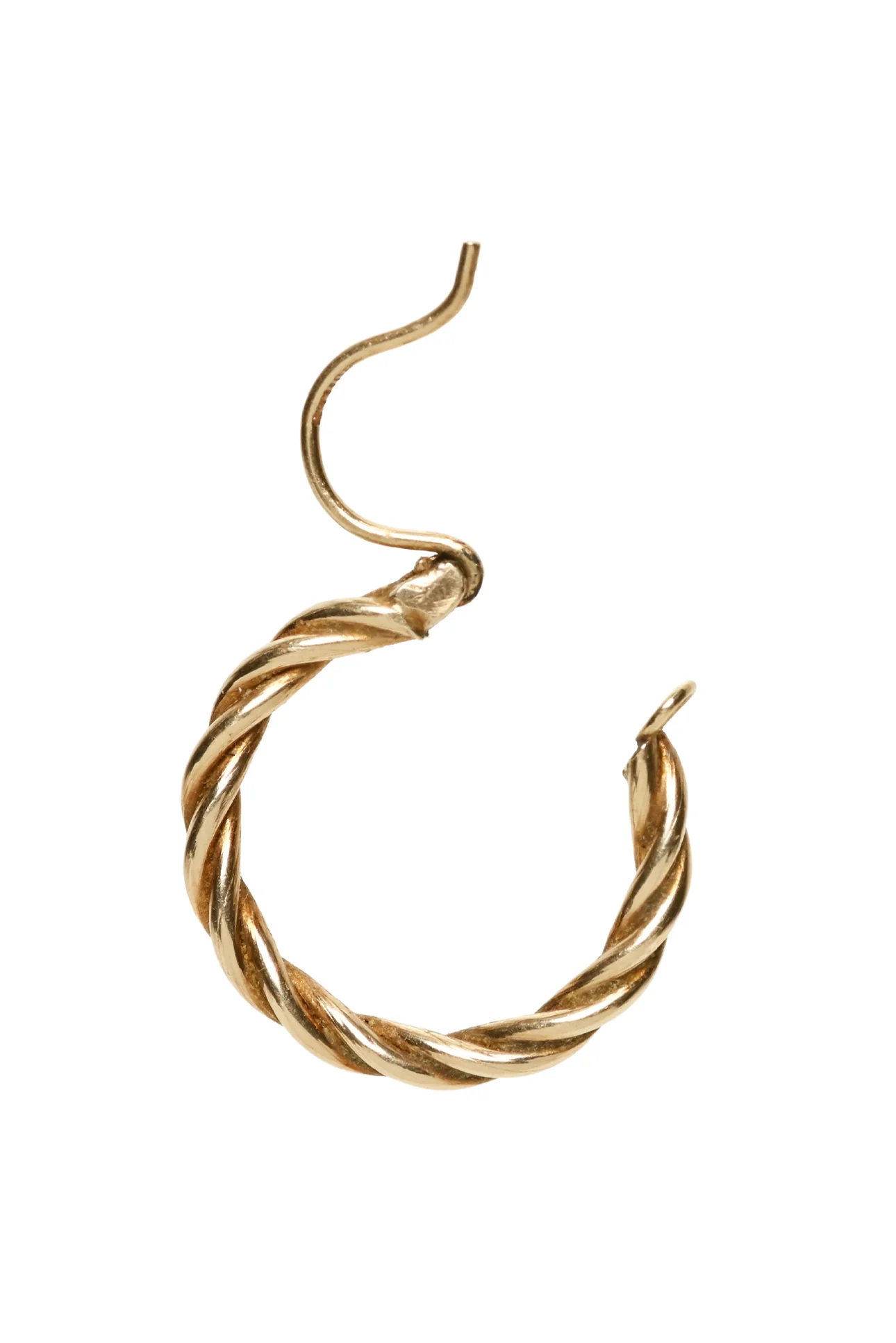 10K Yellow Gold Hoop Earrings - Image 2