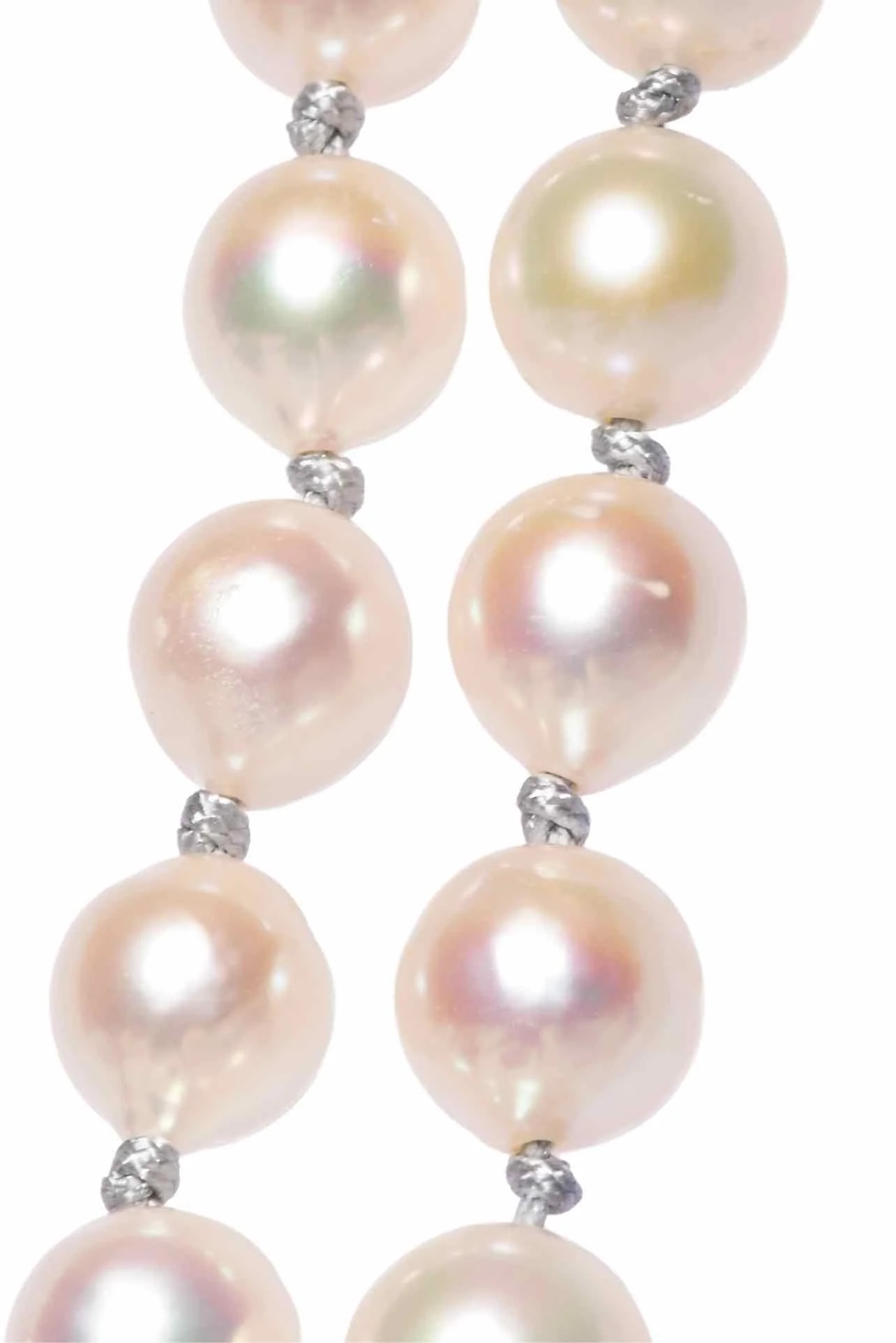 173 Semi Baroque Akoya Cultured Pearl Long Necklace - Image 3