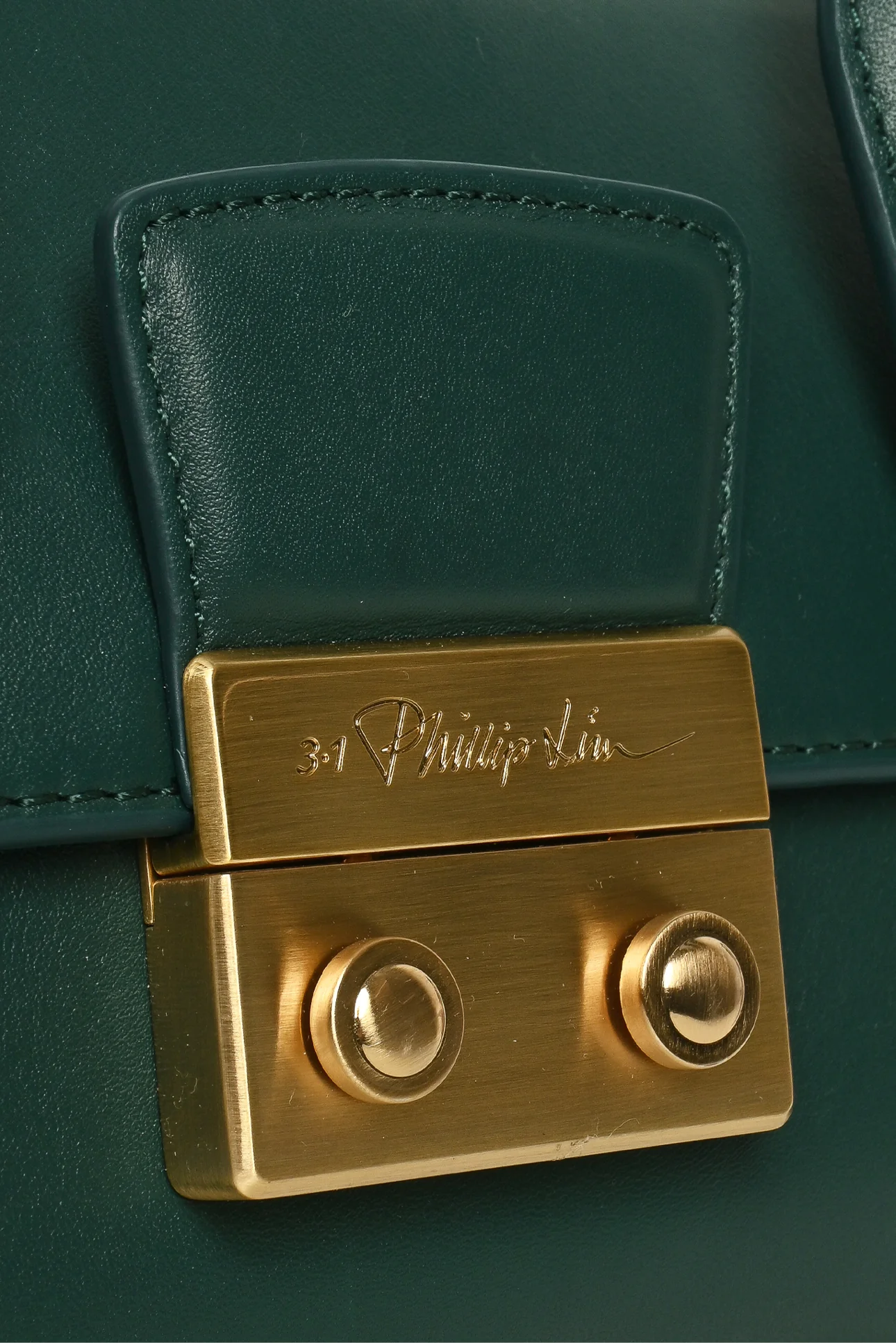 3.1 Phillip Lim Forest Green Calf Leather Pashli Duffle Bag - Image 6