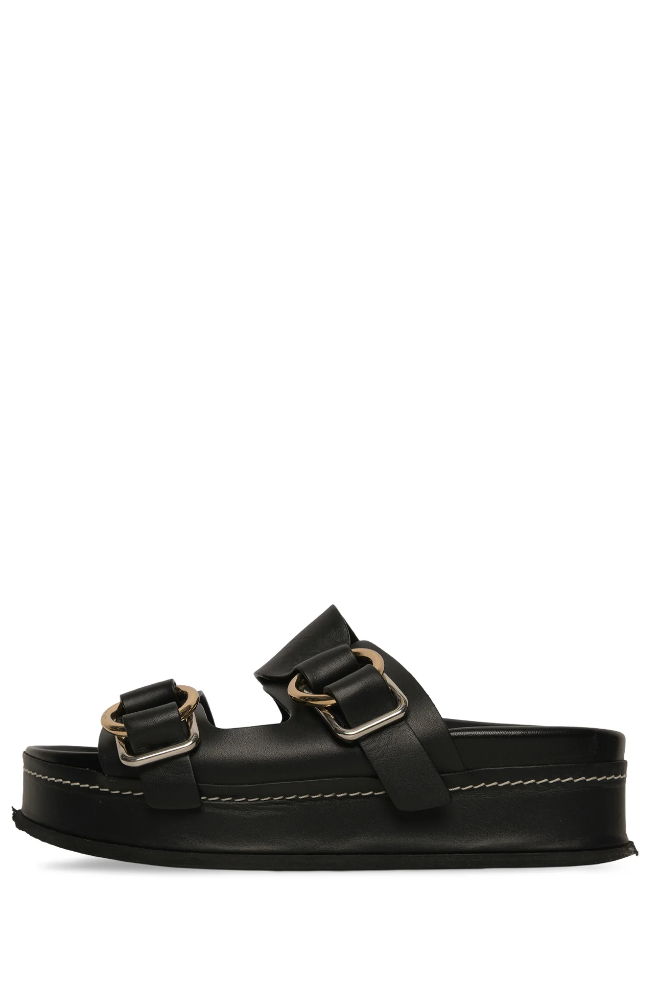 3.1 Phillip Lim Size 37 Freida Platform Double Buckle Slide Sandals - Image 3