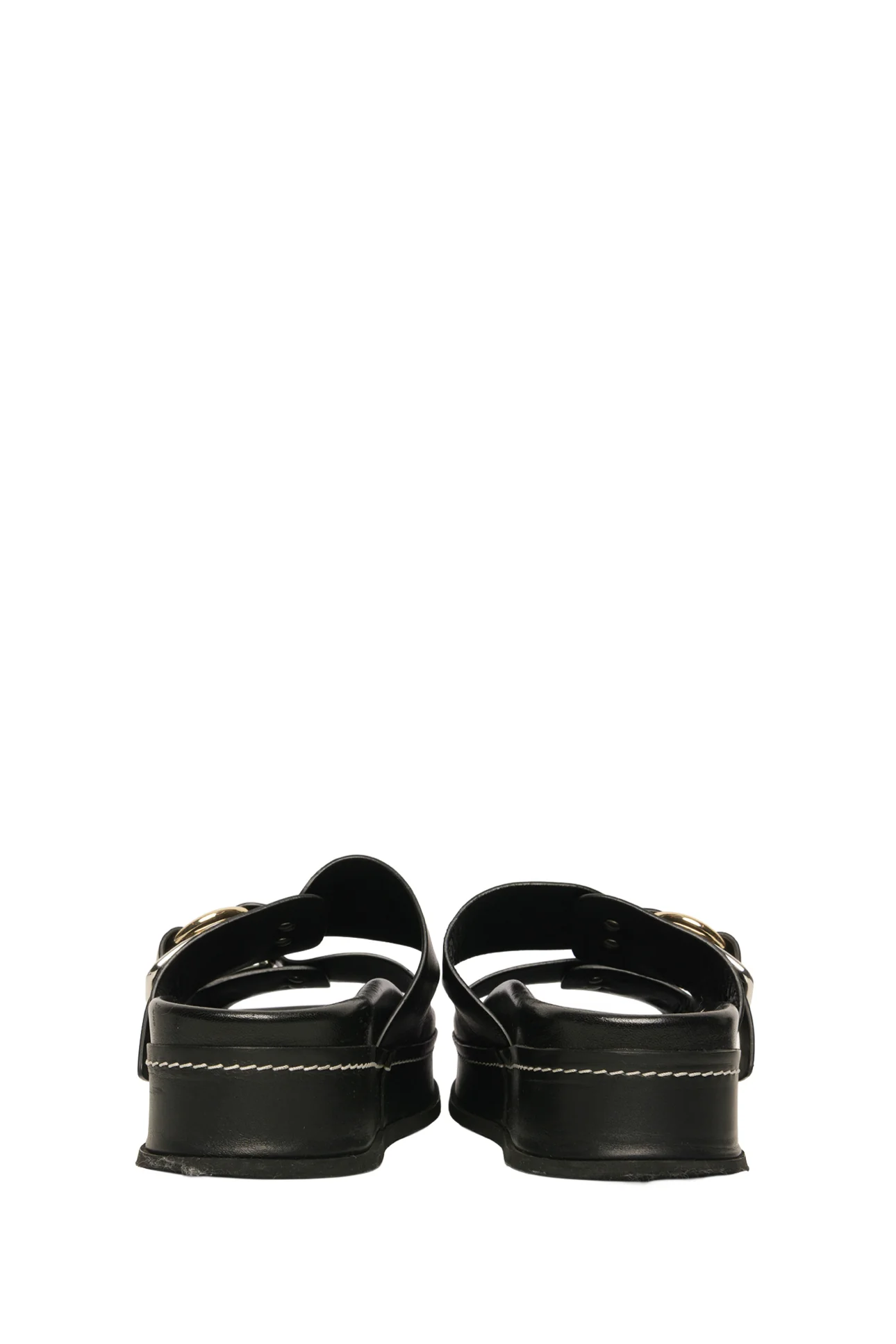 3.1 Phillip Lim Size 37 Freida Platform Double Buckle Slide Sandals - Image 4