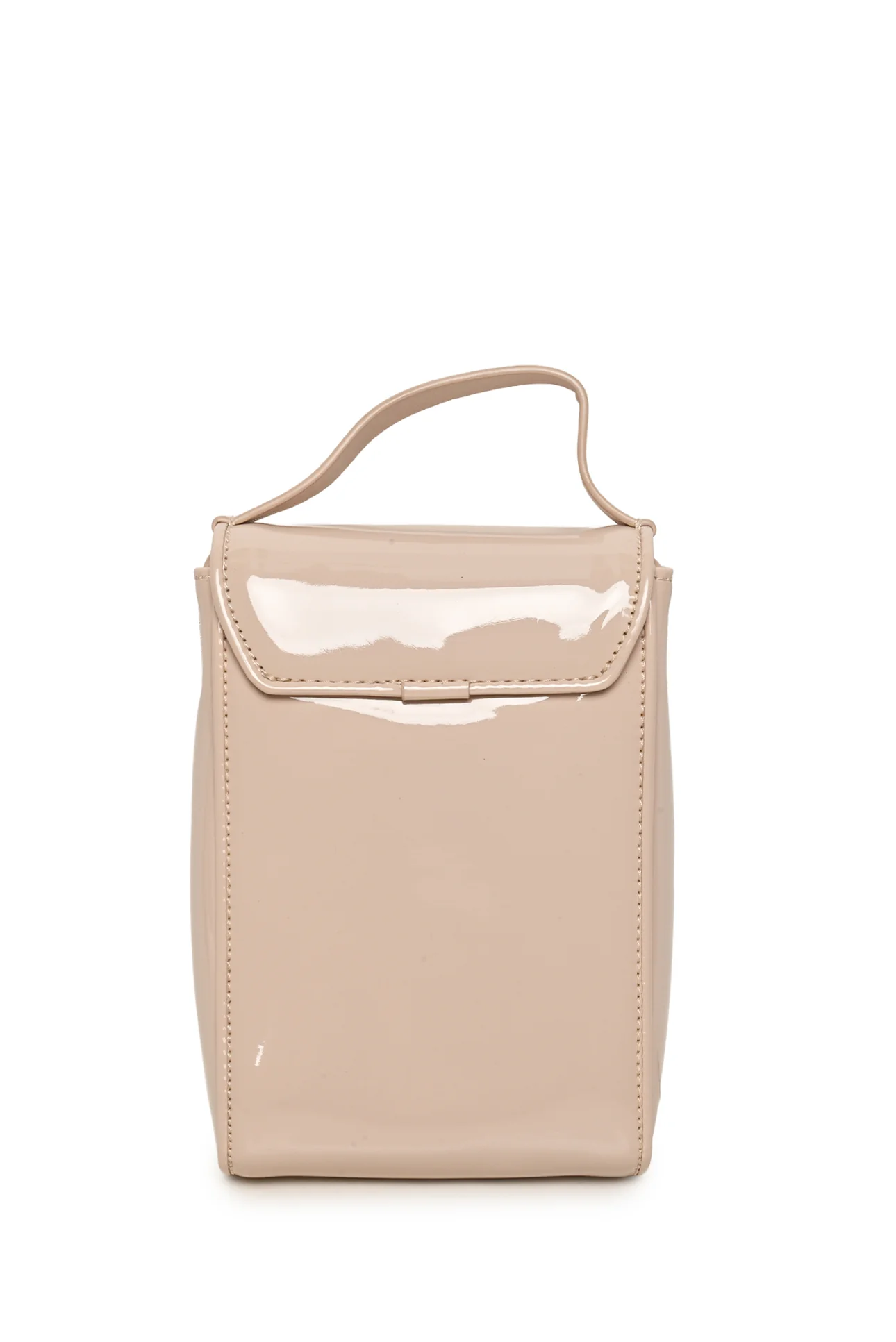 Acne Akki Patent Plaque Face Crossbody Bag - Image 2