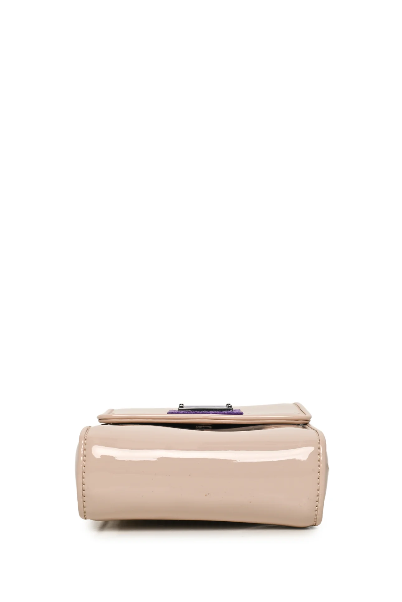 Acne Akki Patent Plaque Face Crossbody Bag - Image 3