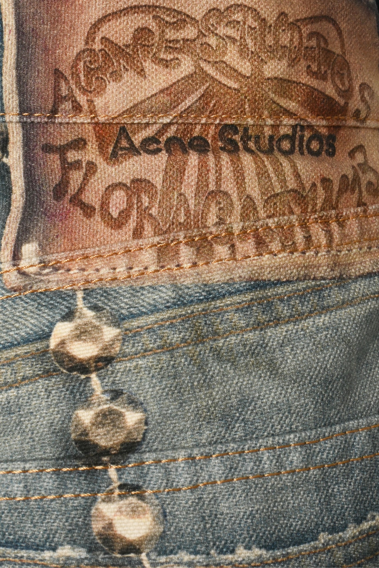 Acne Studios Size 2 Trompe L'oeil Jeans - 1981 - Image 6