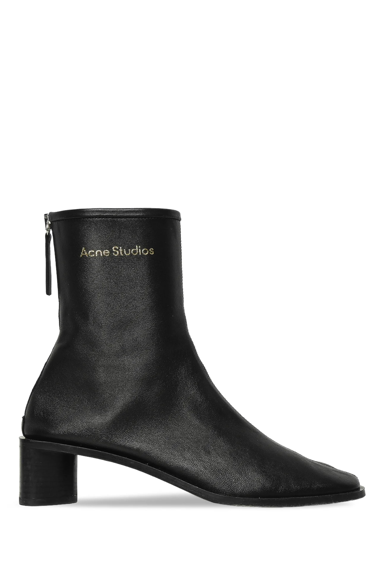 Acne Studios Size 36 Logo Leather Ankle Boots