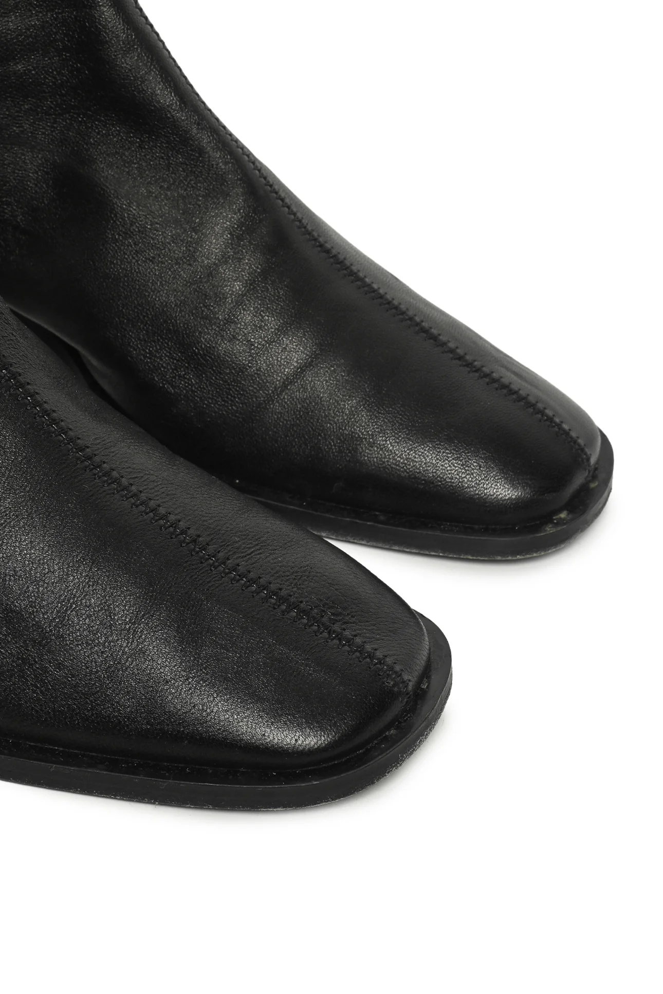 Acne Studios Size 36 Logo Leather Ankle Boots - Image 5