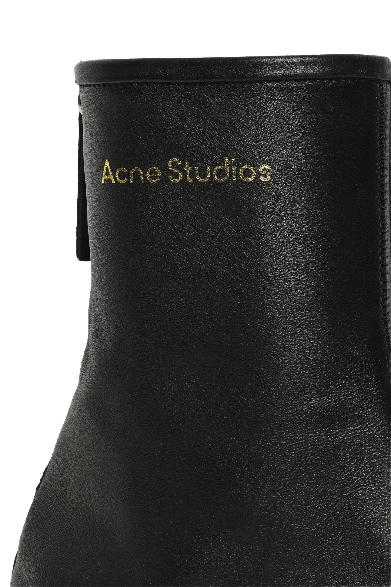 Acne Studios Size 36 Logo Leather Ankle Boots - Image 6