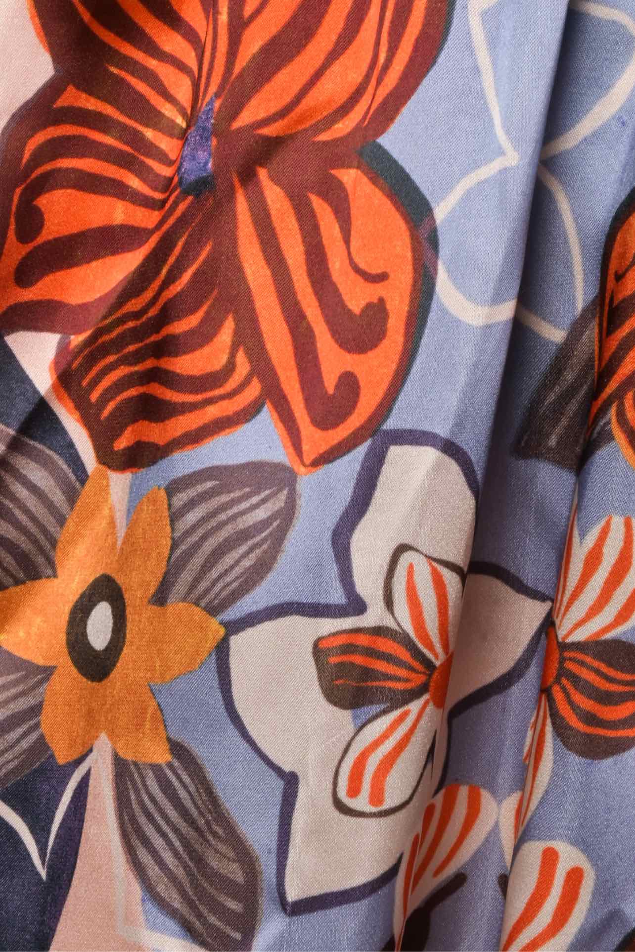 Acne Studios Size 36 Sabina Floral Satin Skirt - Image 3