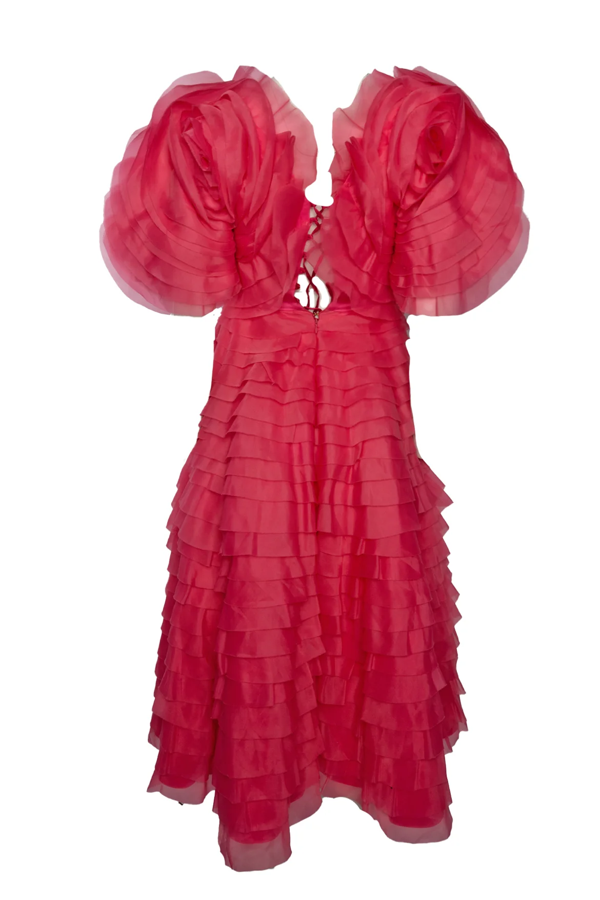 Aje Size S Amour Ruffle Midi Dress - Image 2