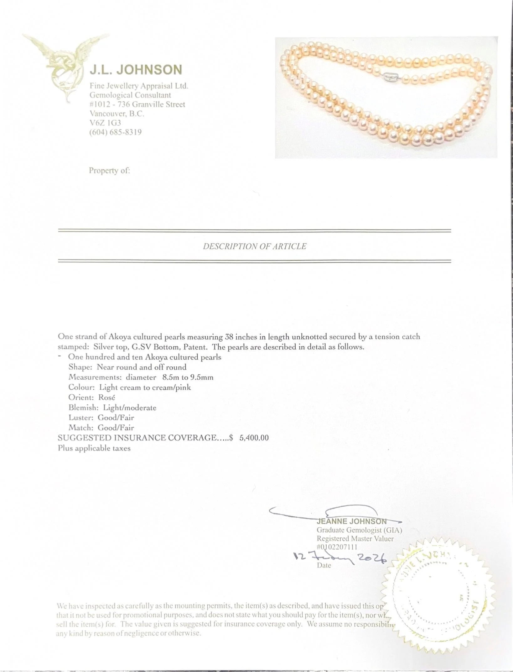Akoya Pearl Necklace - Image 5