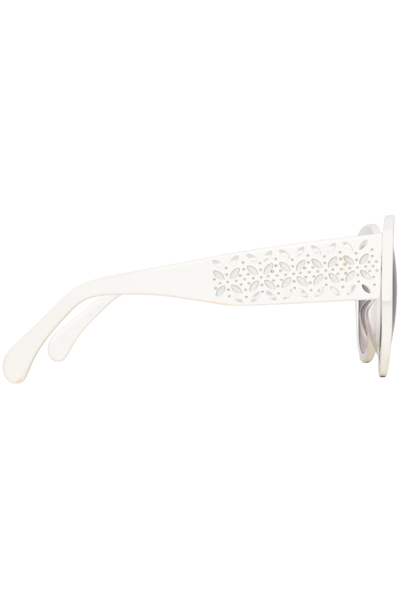 Alaia Laser Cut Round Sunglasses - Image 3