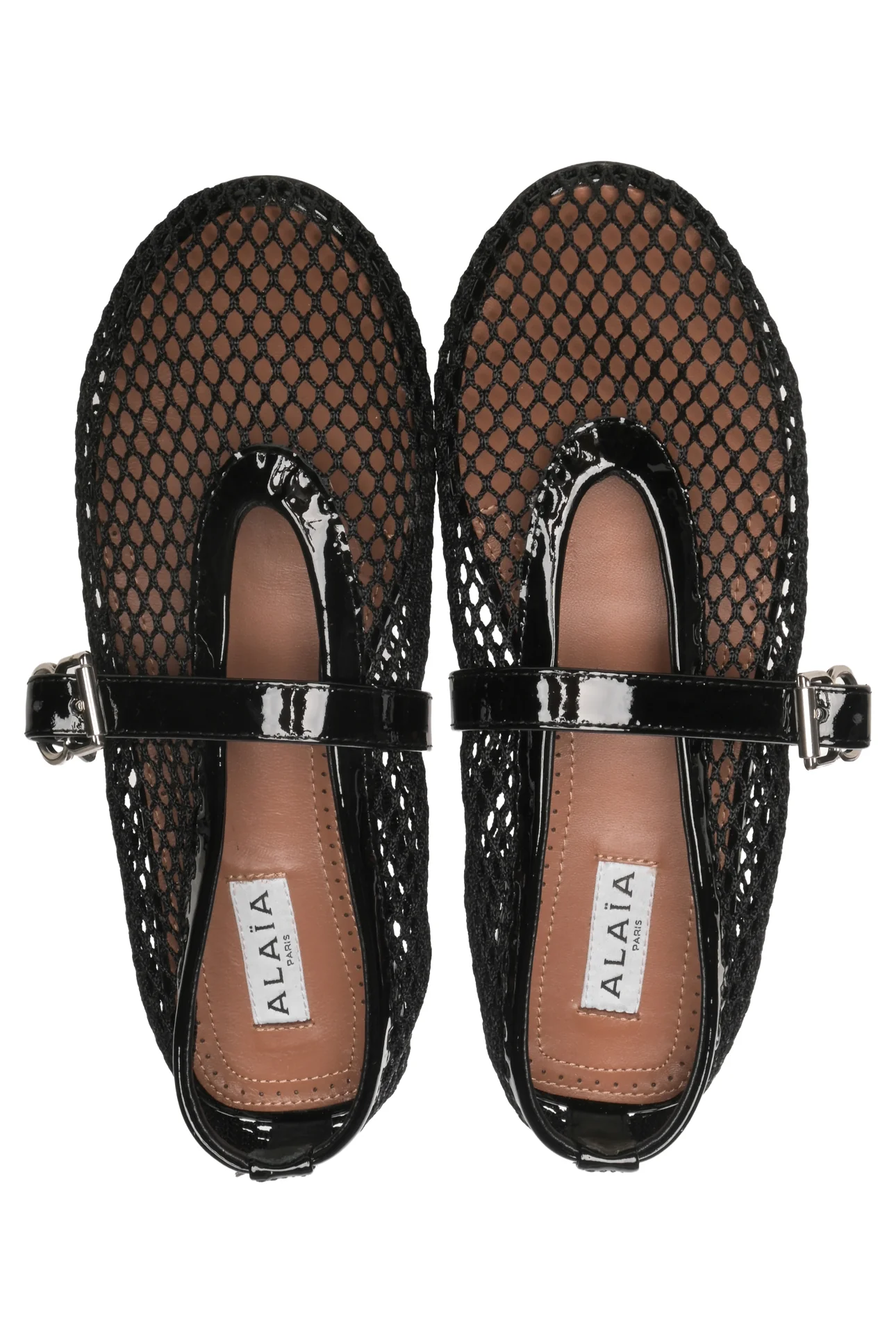 Alaia Size 36 Fishnet Ballet Flats - Image 5
