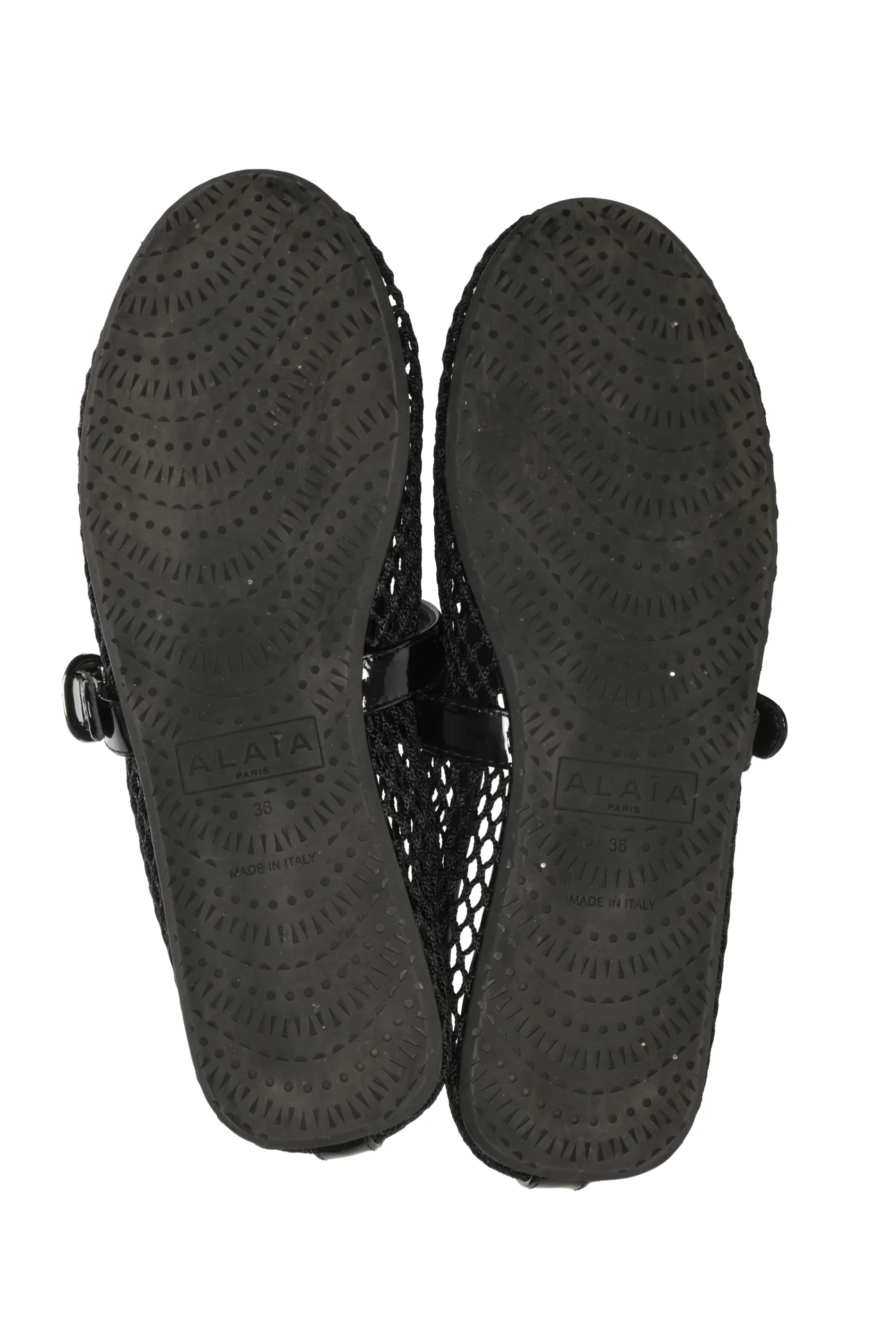 Alaia Size 36 Fishnet Ballet Flats - Image 6
