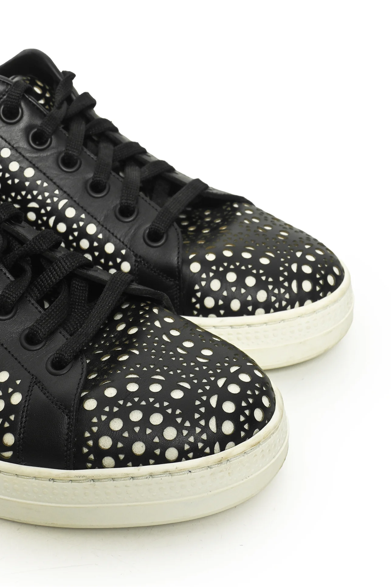 Alaia Size 36 Laser Cut Leather Sneaker - Image 5