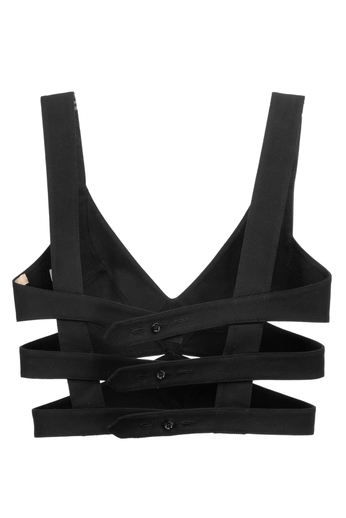 Alaia Size 38 Cutout Cotton Corset Bra Tank Top - Image 2