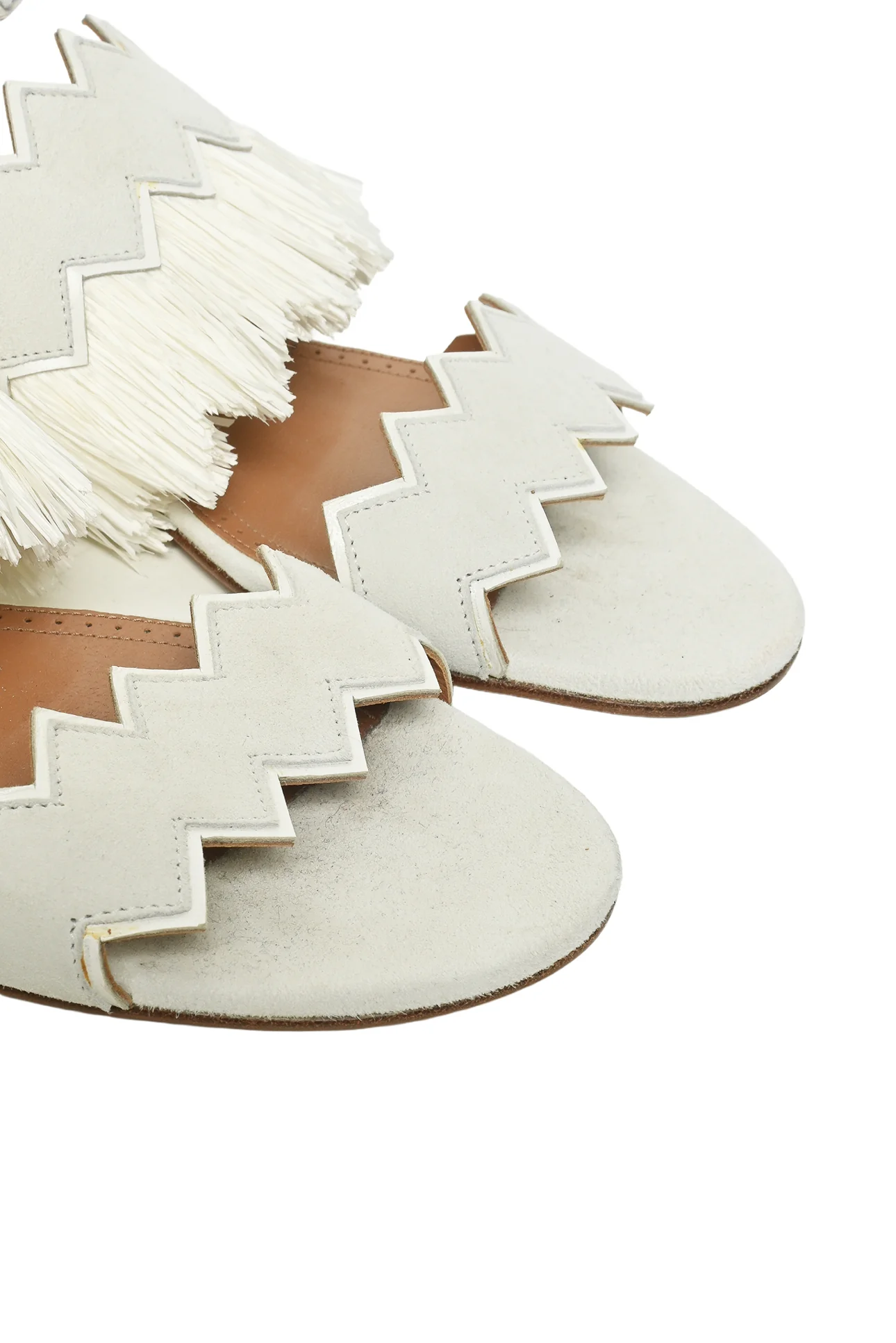 Alaia Size 39 Fringe Gladiator Sandals - Image 7