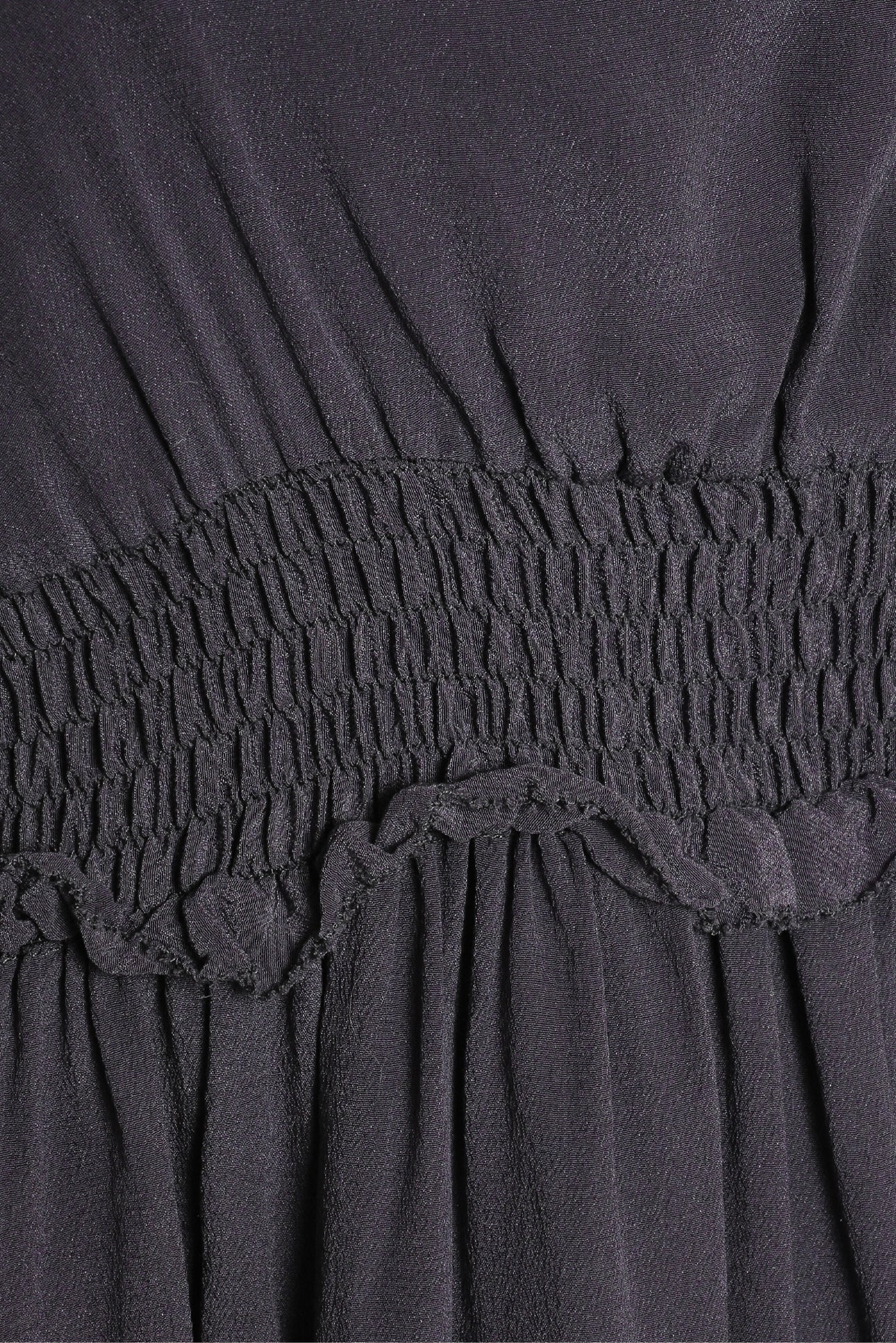 Alberta Ferretti Size L Silk Ruched Frilly Dress - Image 3
