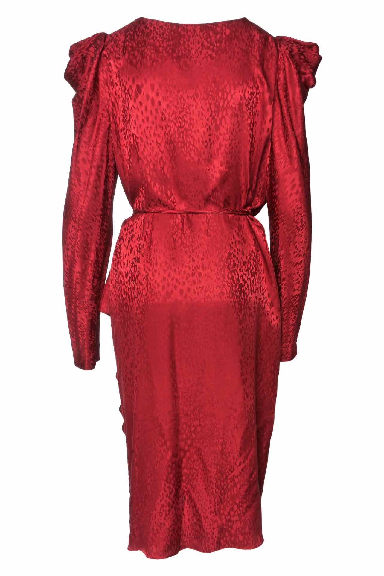 ALC Size 14 Carolina Silk Wrap Midi Dress - Image 2