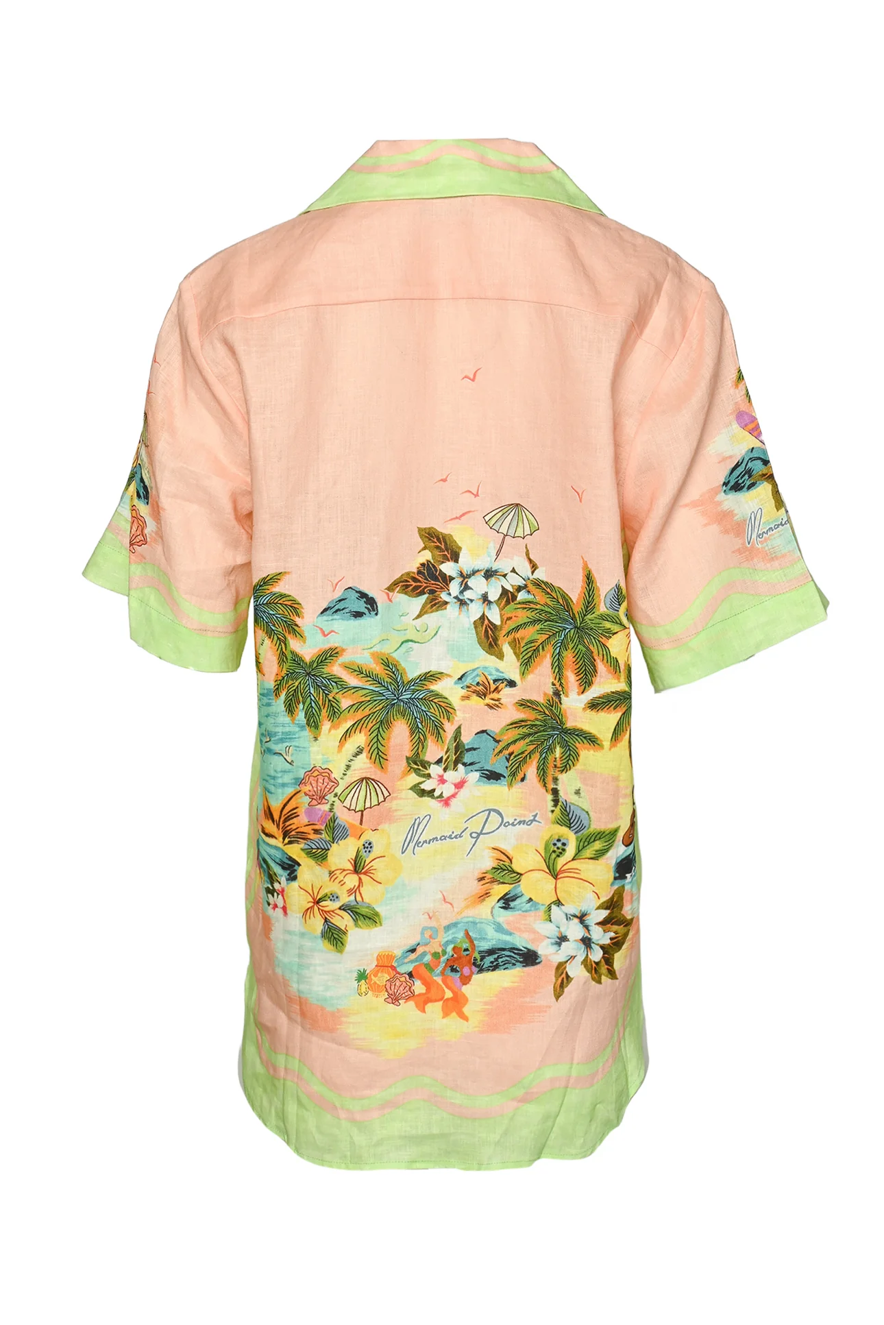 Alemais Size 4 Linen Printed Blouse - Image 2