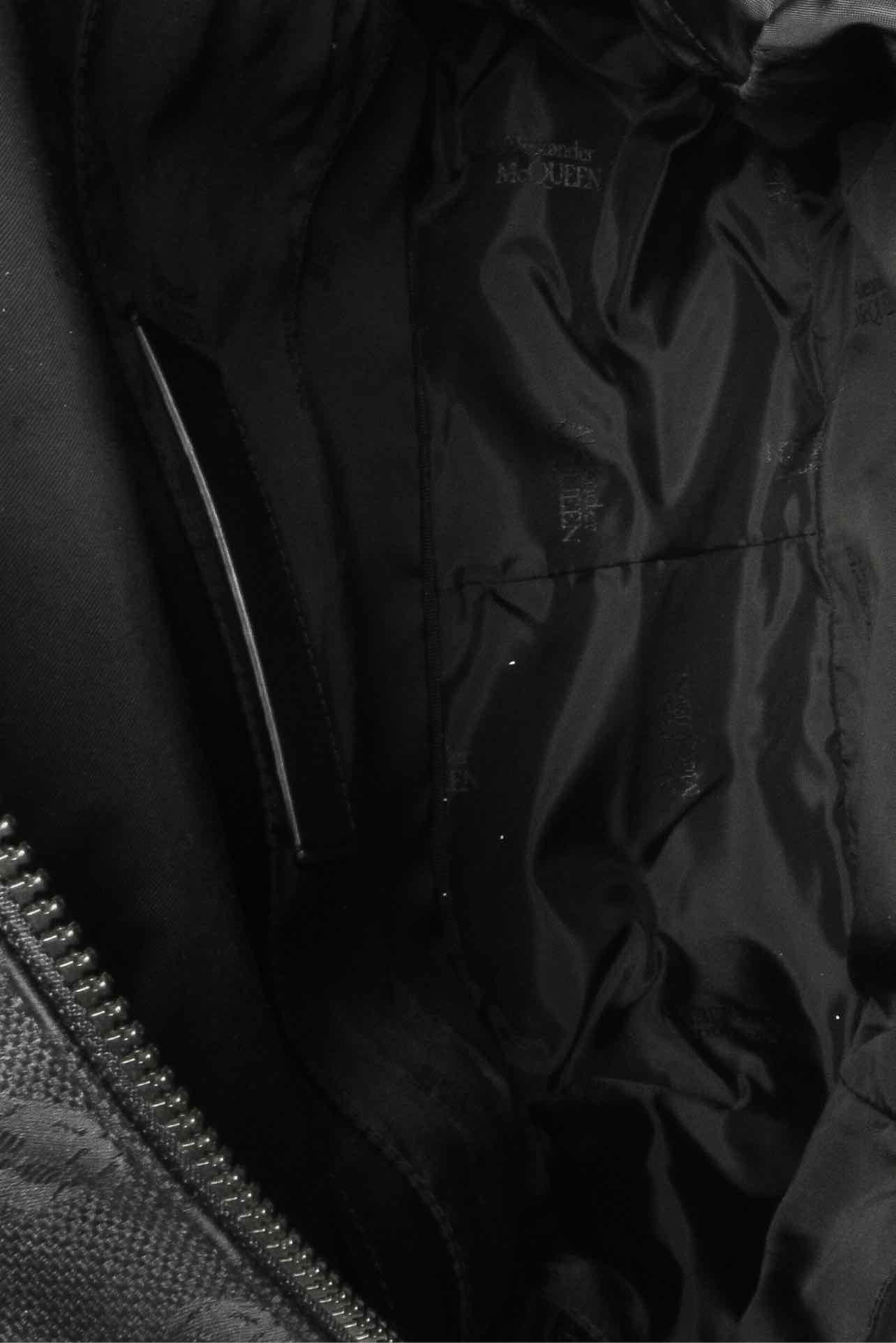Alexander Mcqueen All Black Jacquard Skull Backpack - Image 7