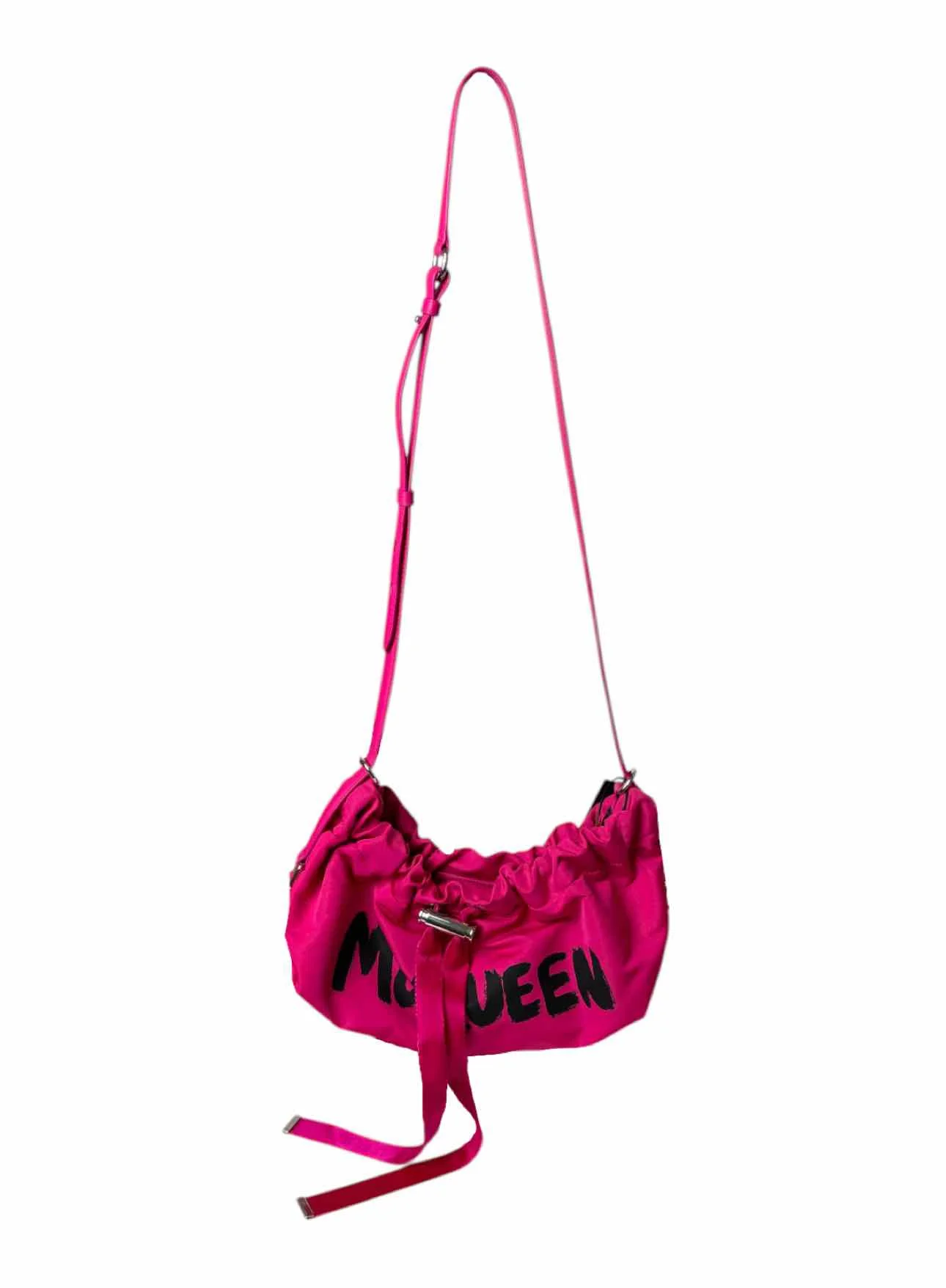 Alexander Mcqueen Bundle Soft Hobo Graffiti Logo Purse - Image 6