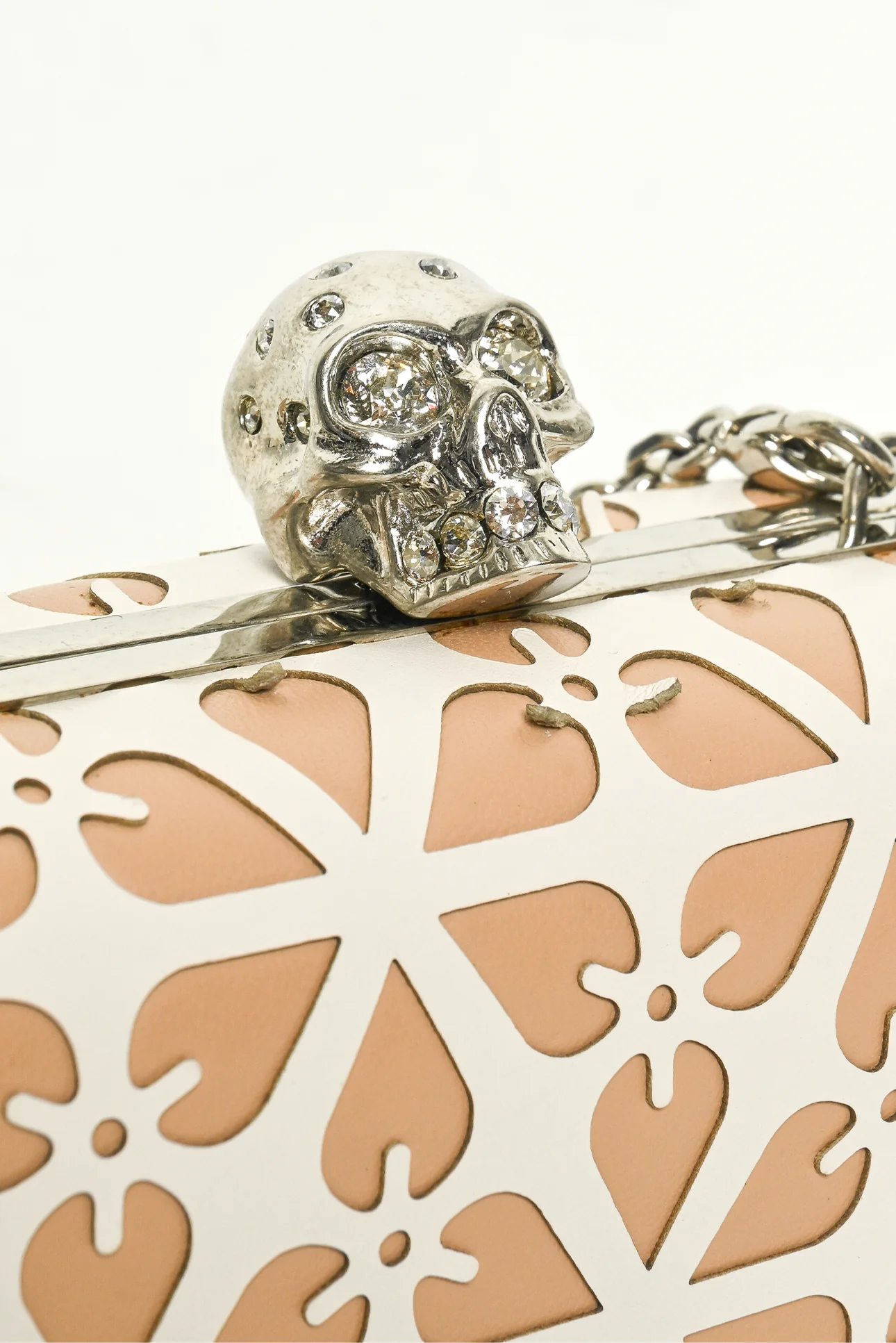 Alexander Mcqueen Embellished Skull Clutch - Image 7