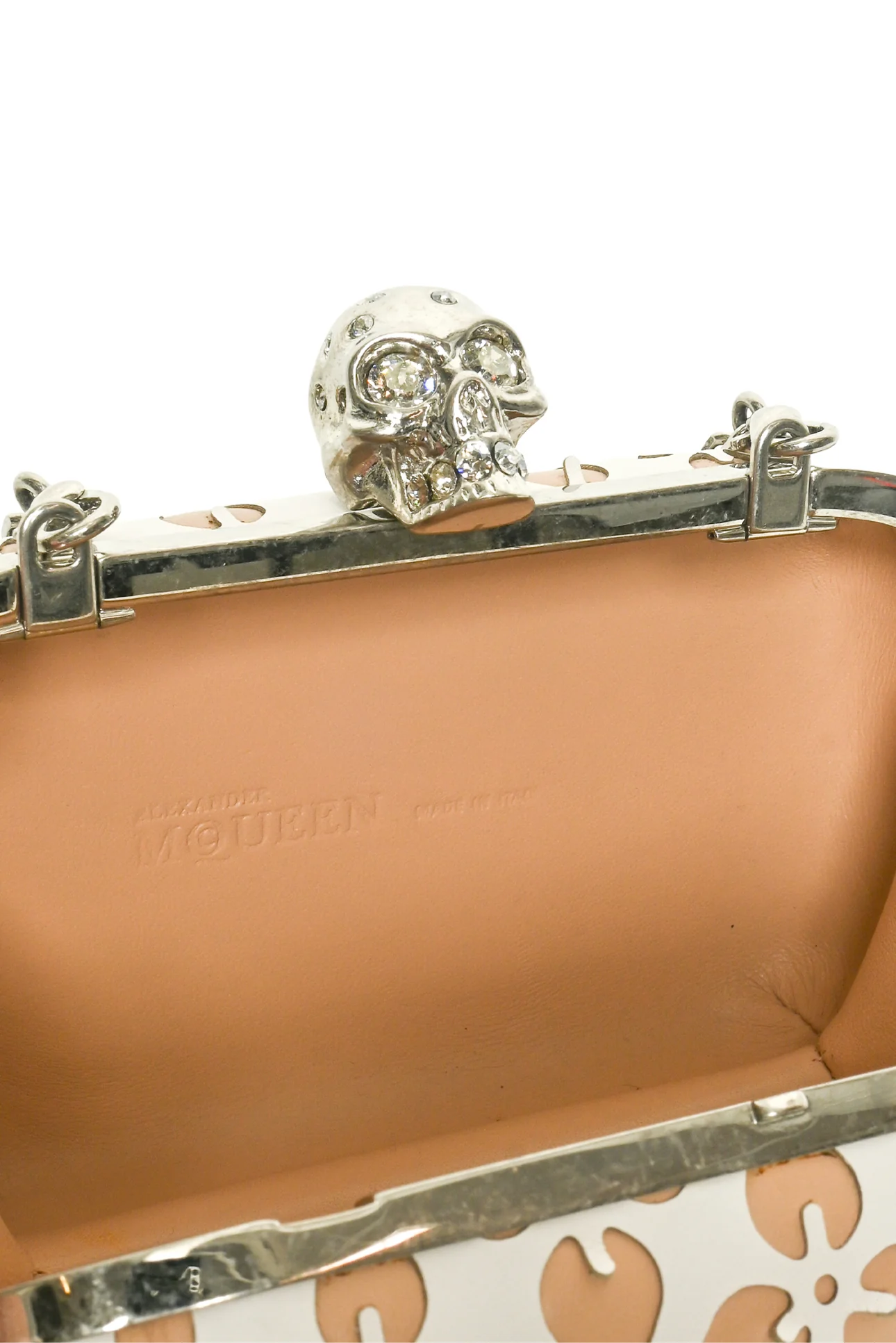 Alexander Mcqueen Embellished Skull Clutch - Image 8