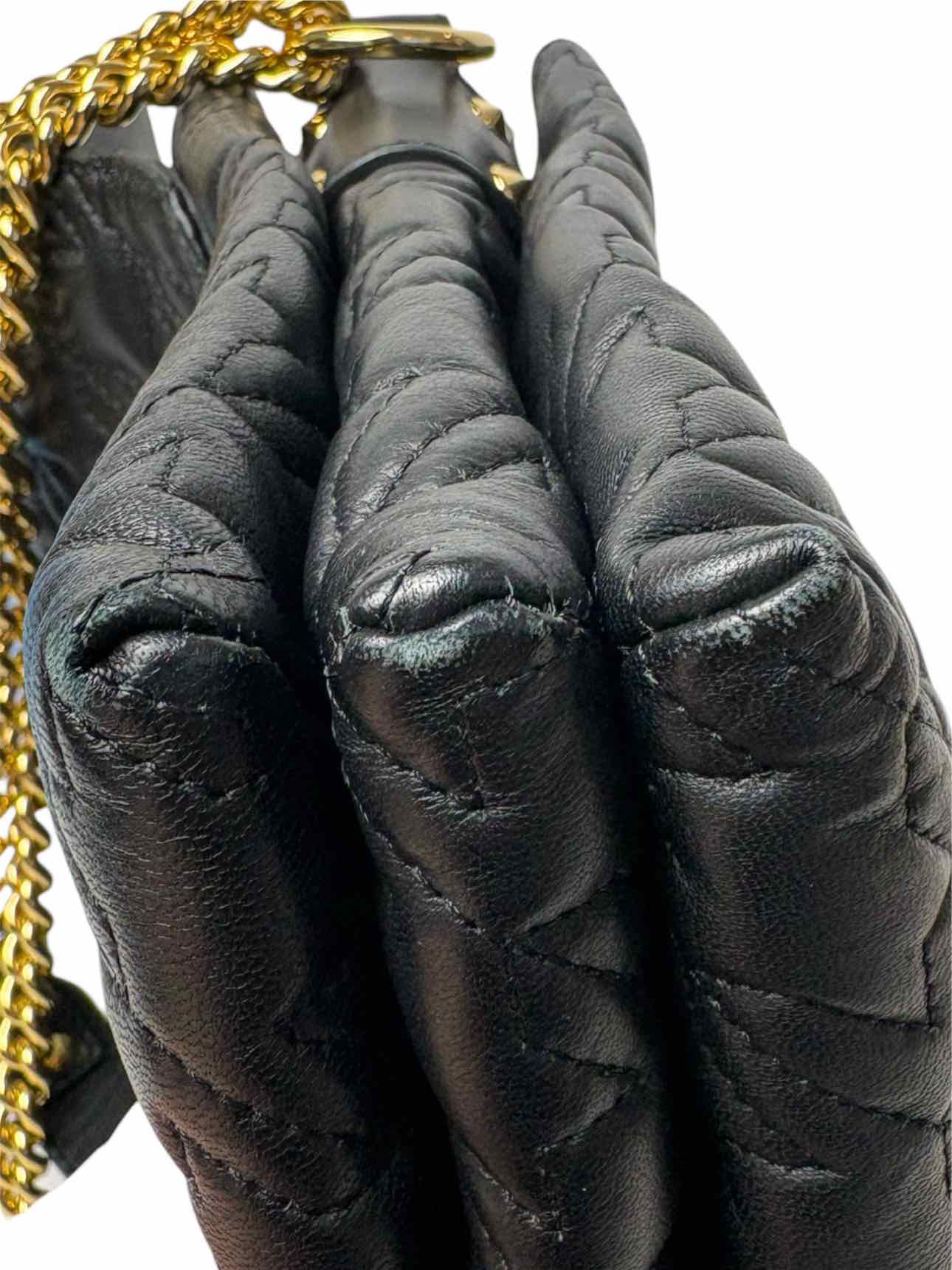 Alexander Mcqueen Quilted Leather Double Skull Purse - Image 7