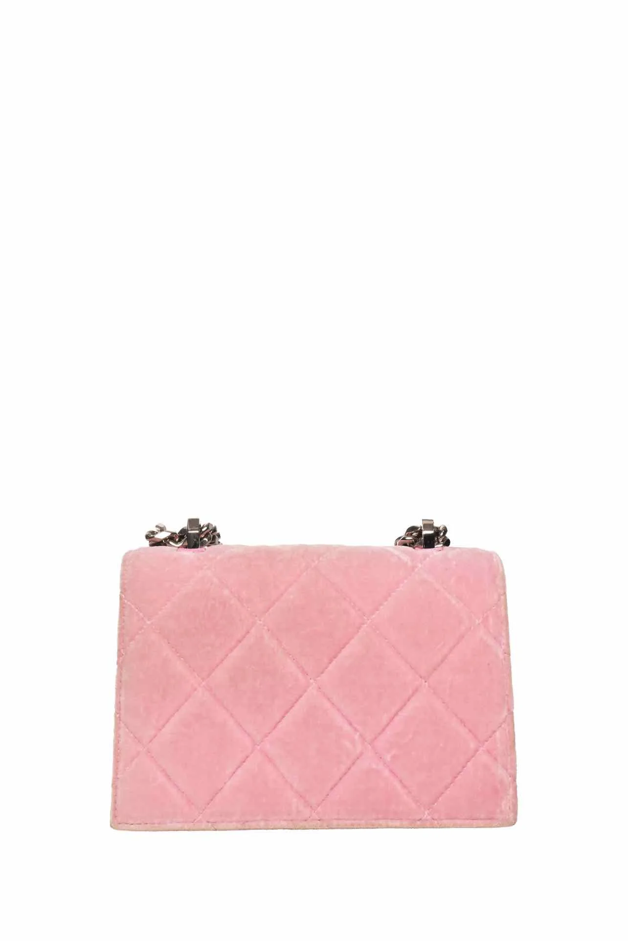 Alexander Mcqueen Quilted Velvet Knuckle Shoulder Bag - Image 4