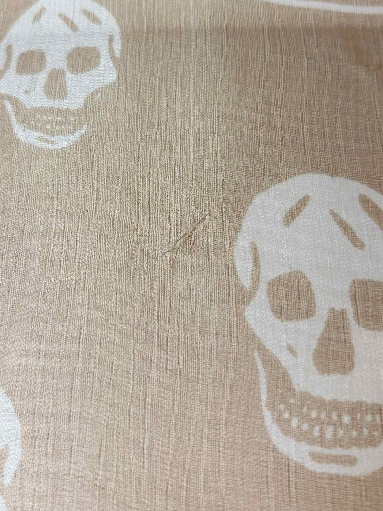 Alexander Mcqueen Silk Skull Pattern Scarf - Image 10