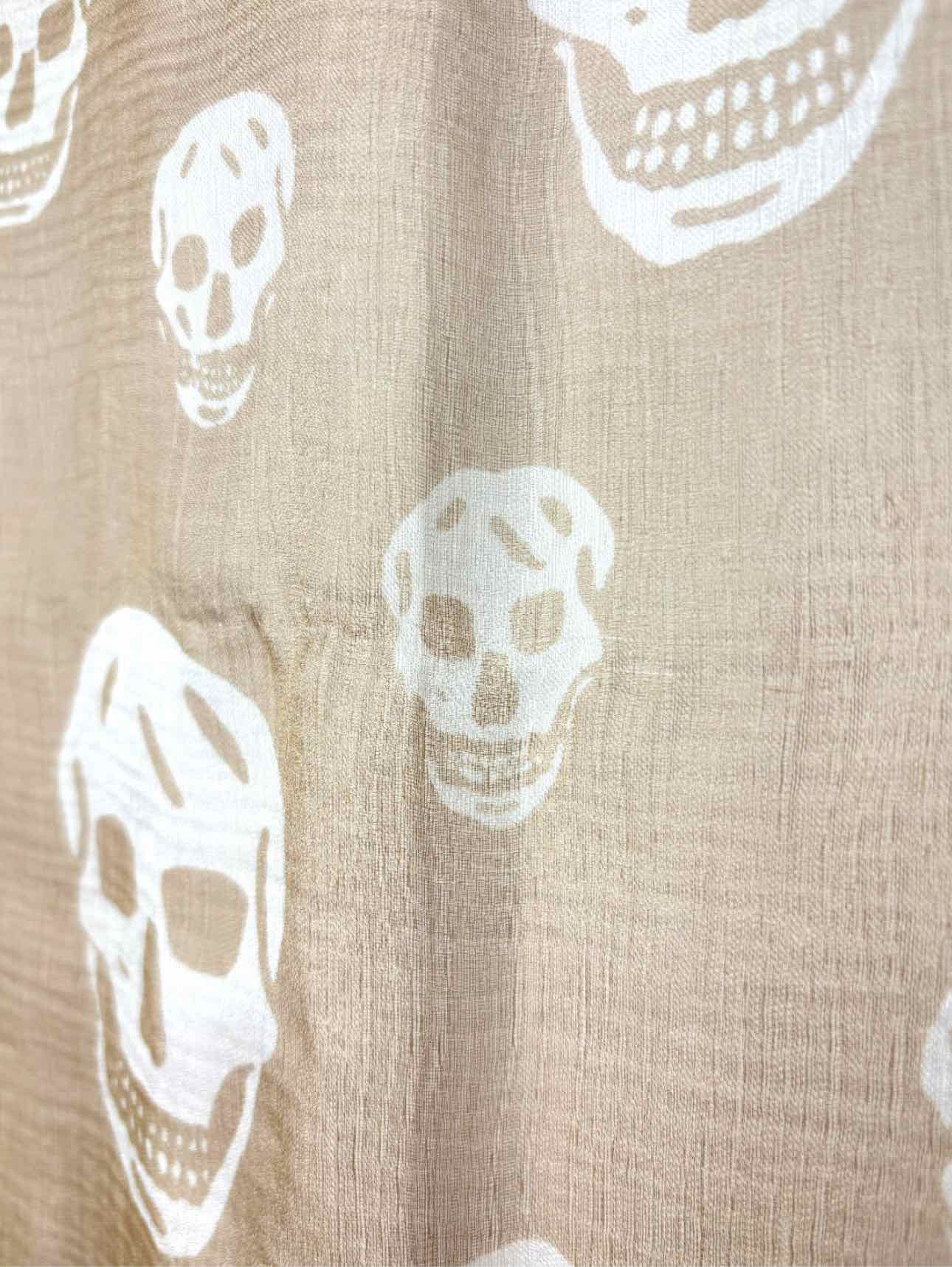 Alexander Mcqueen Silk Skull Pattern Scarf - Image 11