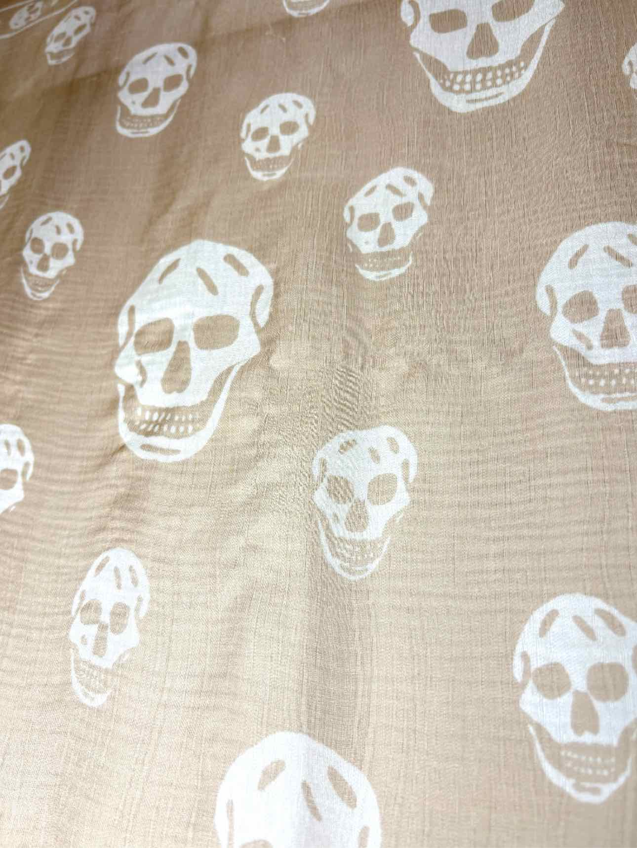 Alexander Mcqueen Silk Skull Pattern Scarf - Image 12