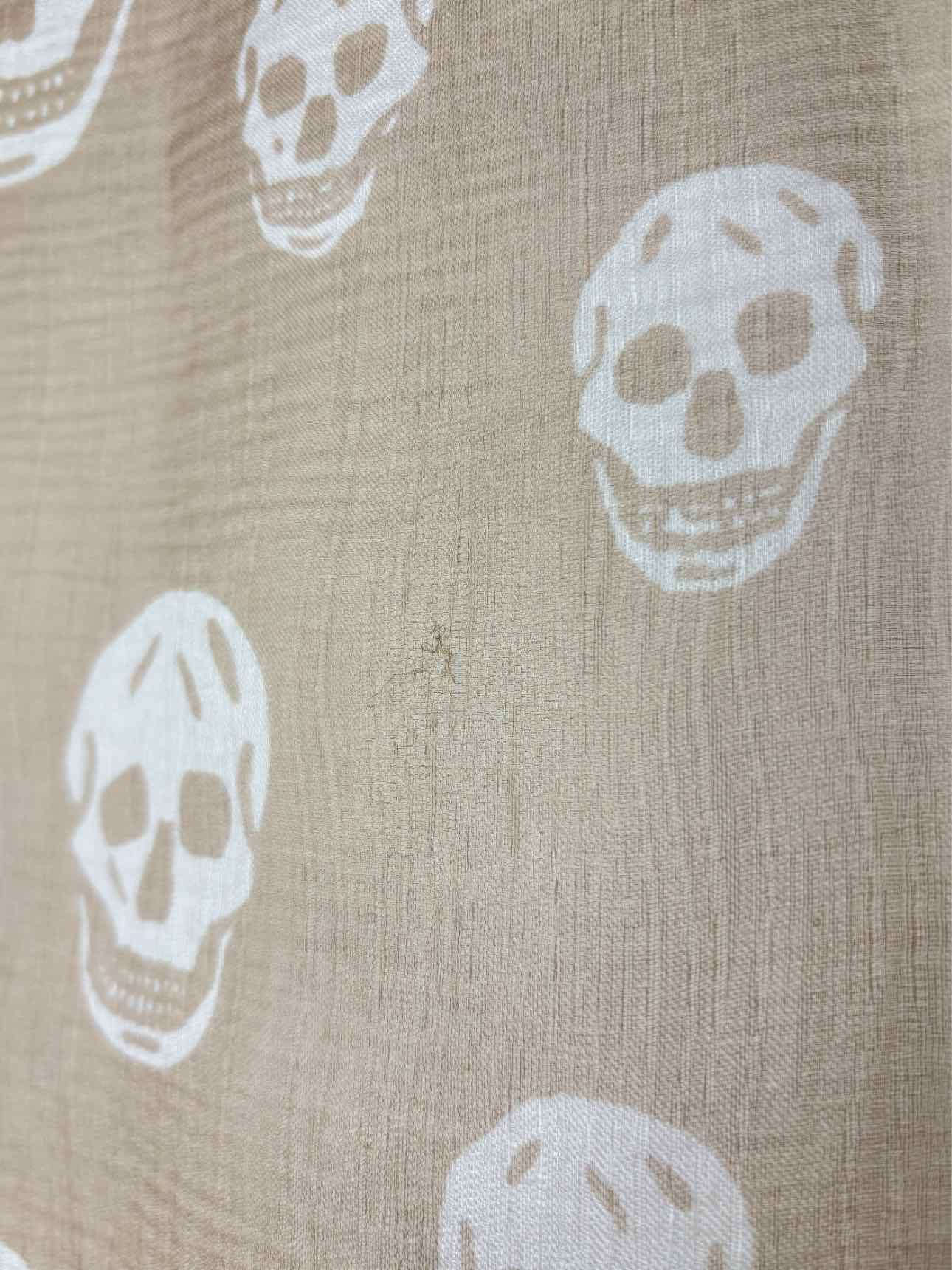 Alexander Mcqueen Silk Skull Pattern Scarf - Image 13