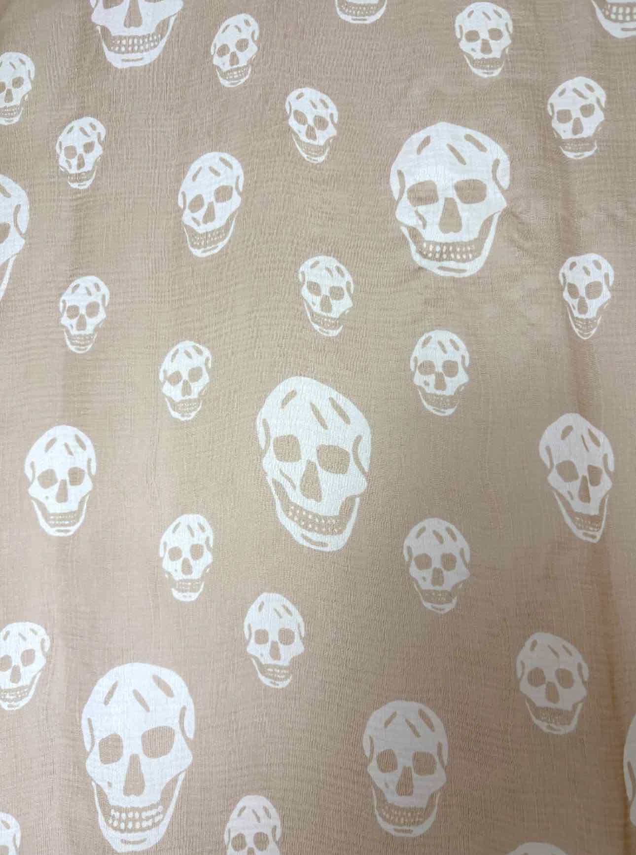 Alexander Mcqueen Silk Skull Pattern Scarf - Image 2