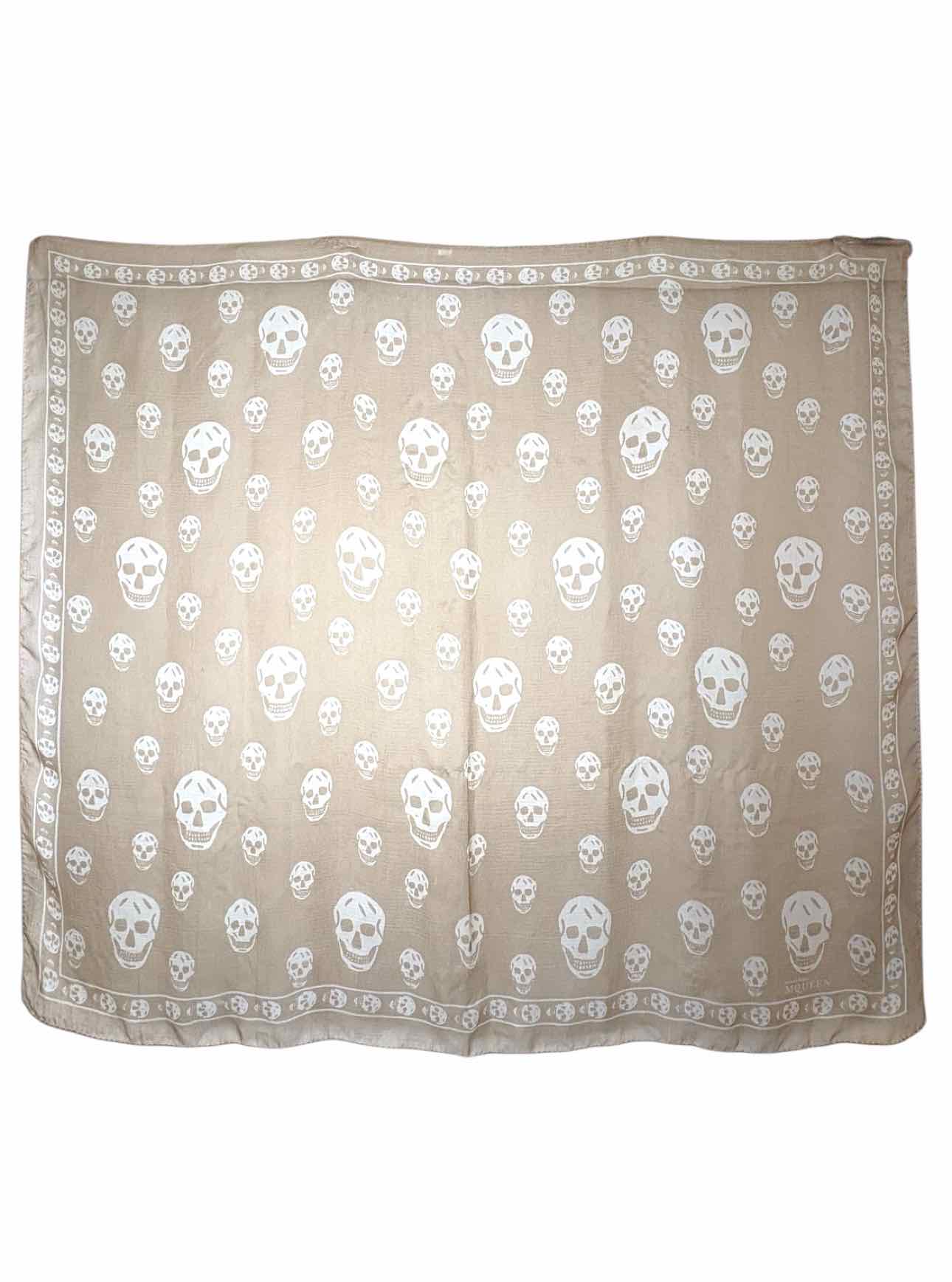 Alexander Mcqueen Silk Skull Pattern Scarf - Image 3