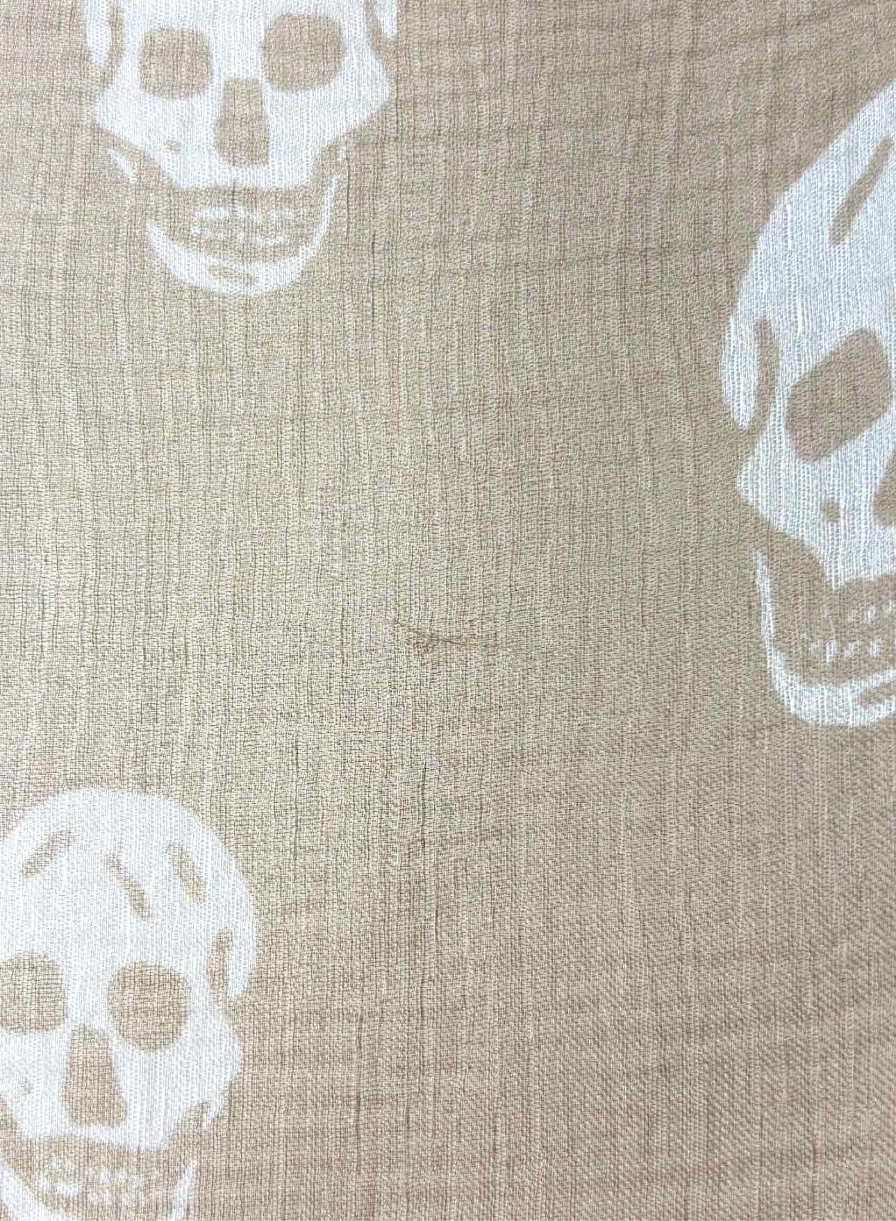 Alexander Mcqueen Silk Skull Pattern Scarf - Image 4