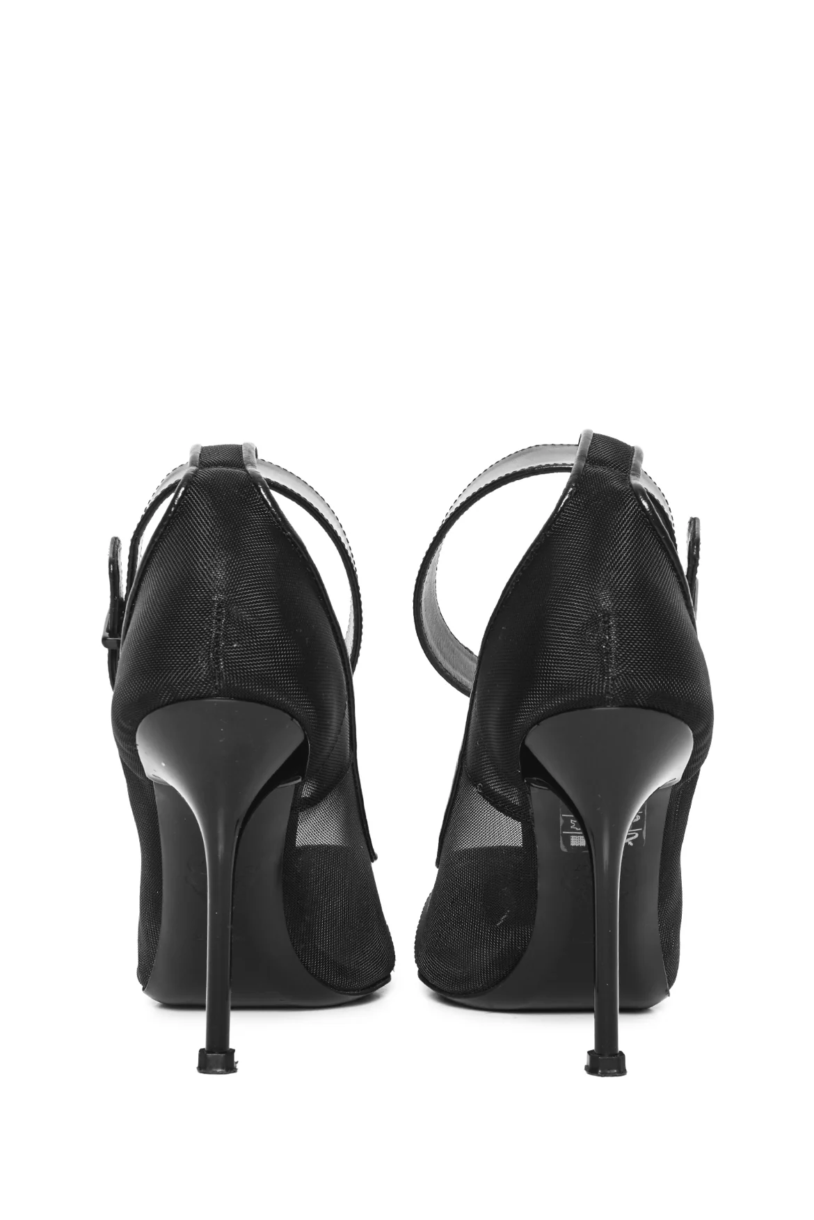 Alexander Mcqueen Size 36 Punk Ankle-Cuff Mesh Pumps - Image 4