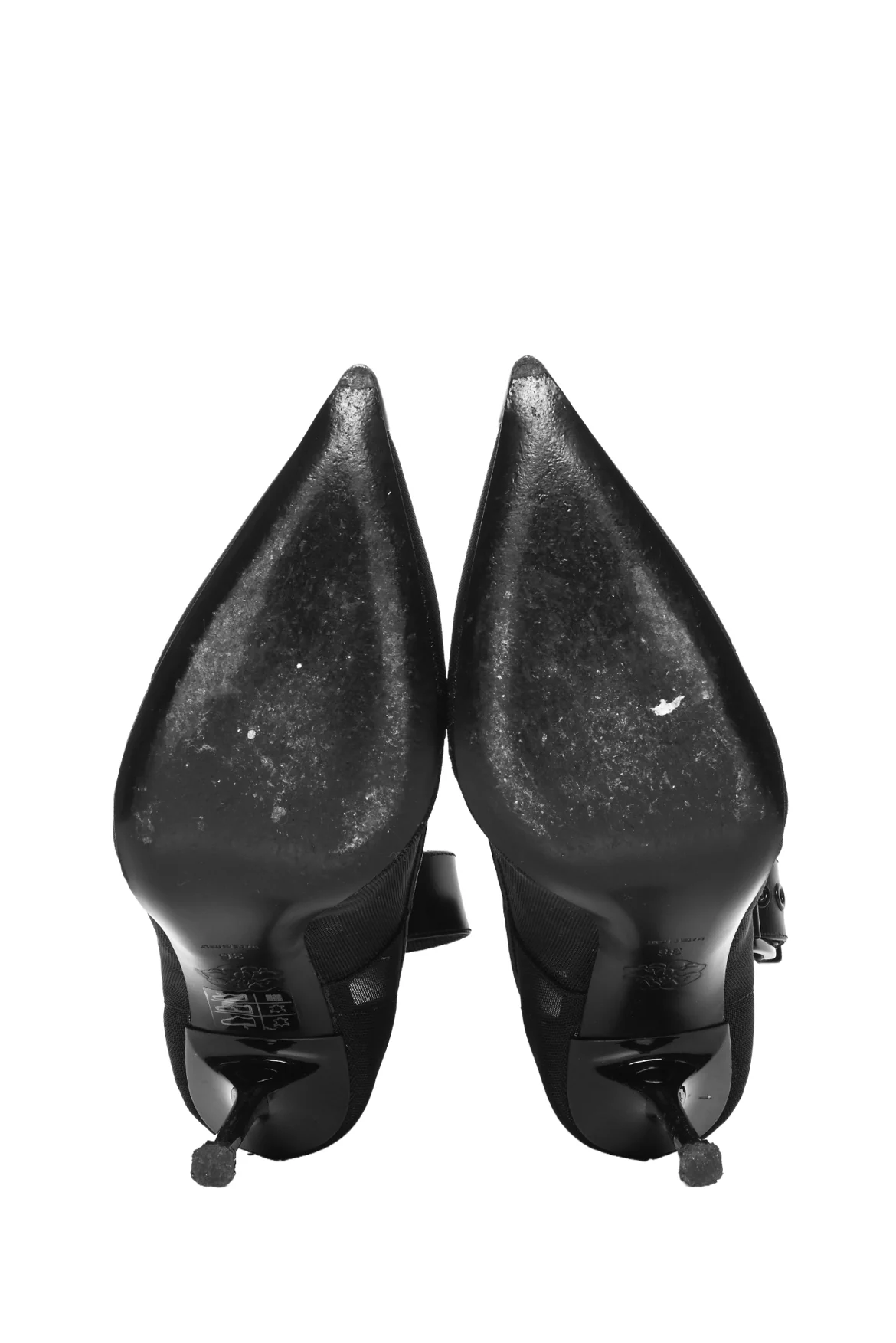 Alexander Mcqueen Size 36 Punk Ankle-Cuff Mesh Pumps - Image 5