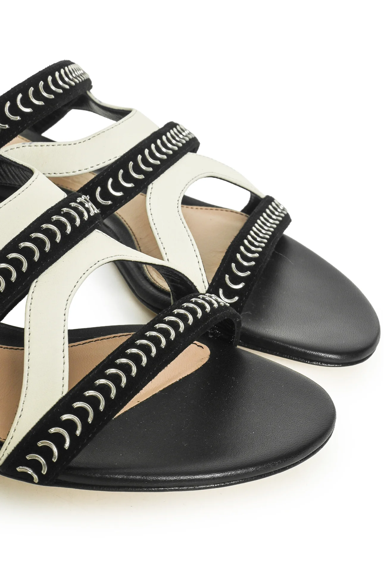 Alexander Mcqueen Size 37 Chain Detail Leather Sandals - Image 6