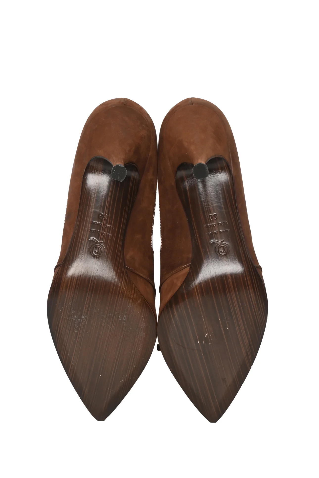 Alexander Mcqueen Size 38 Suede Bow Pumps - Image 5