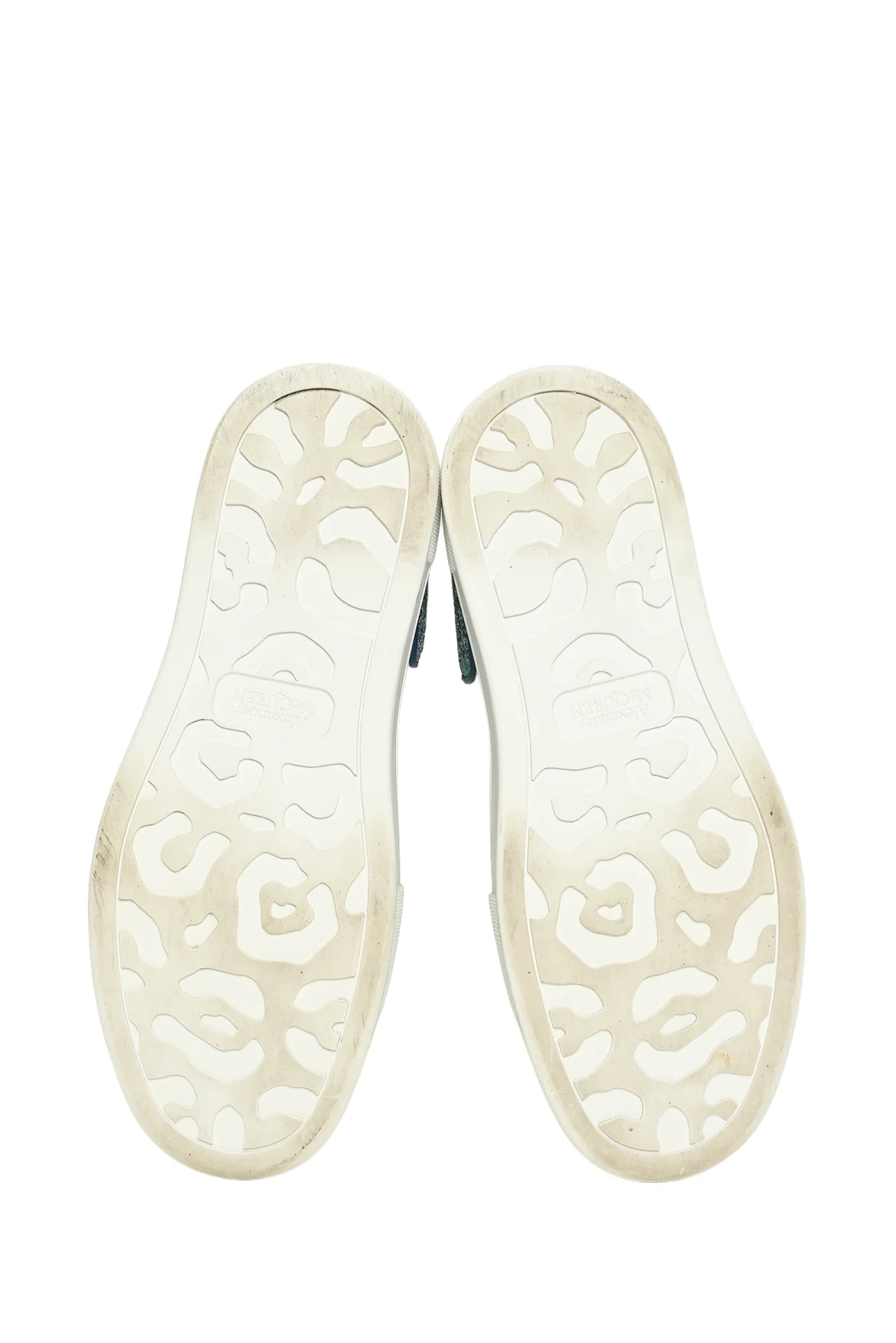 Alexander Mcqueen Size 39 Deck Plimsoll Glitter Tab Low Top Sneaker - Image 5