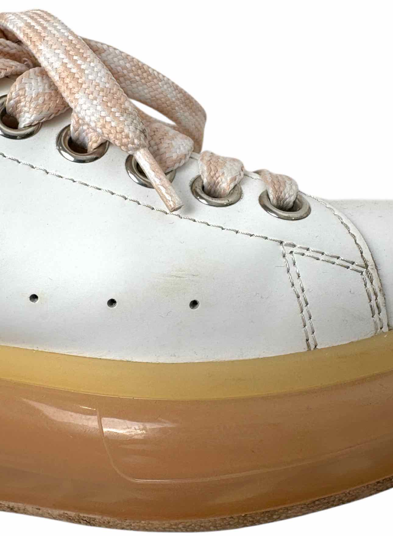 Alexander Mcqueen Size 39 Oversized Platform Leather Sneaker - Image 7