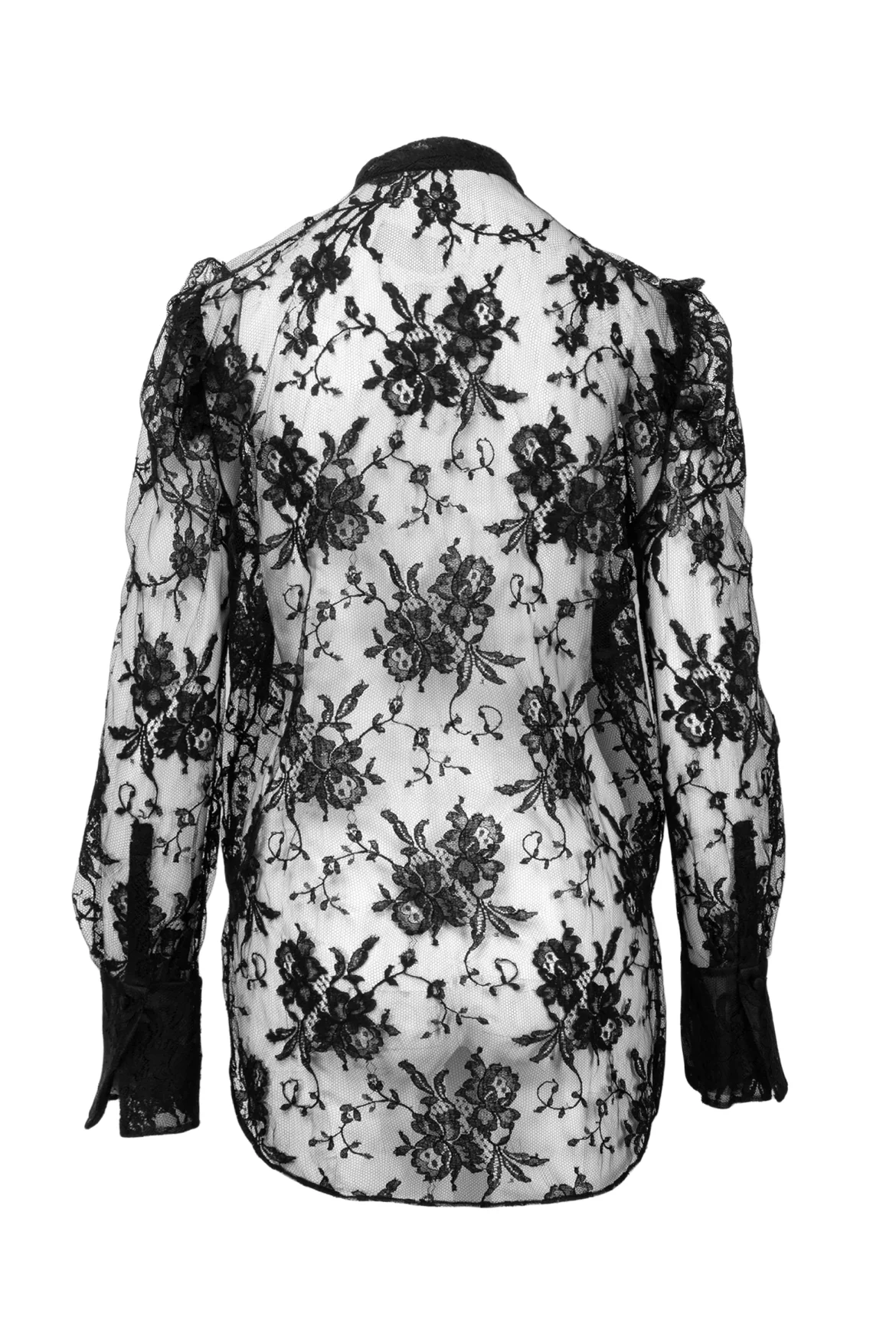 Alexander Mcqueen Size 42 Lace Blouse - Image 2