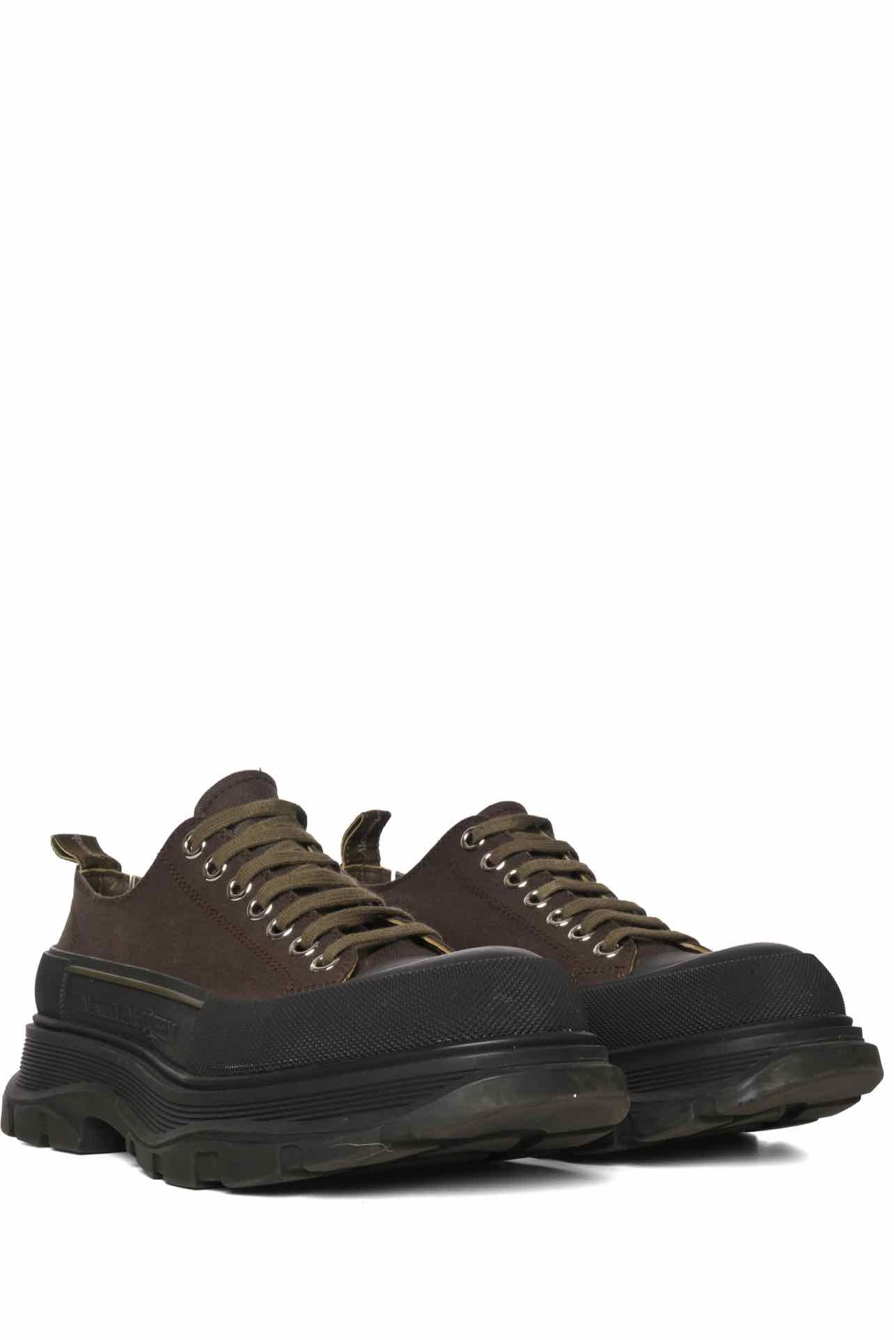 Alexander Mcqueen Size 43.5 Men's Tread Slick Low Lace Up Shoes - Image 2