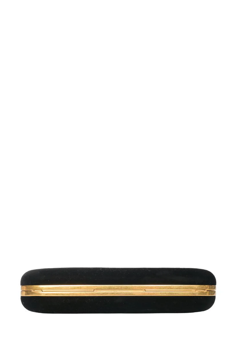 Alexander Mcqueen Velvet Jeweled Knuckle Box Clutch - Image 4