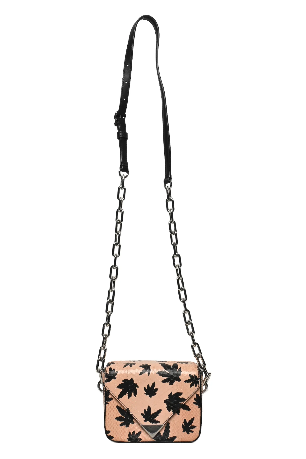Alexander Wang Leaf Print Mini Prisma Envelope Chain Sling Crossbody - Image 5