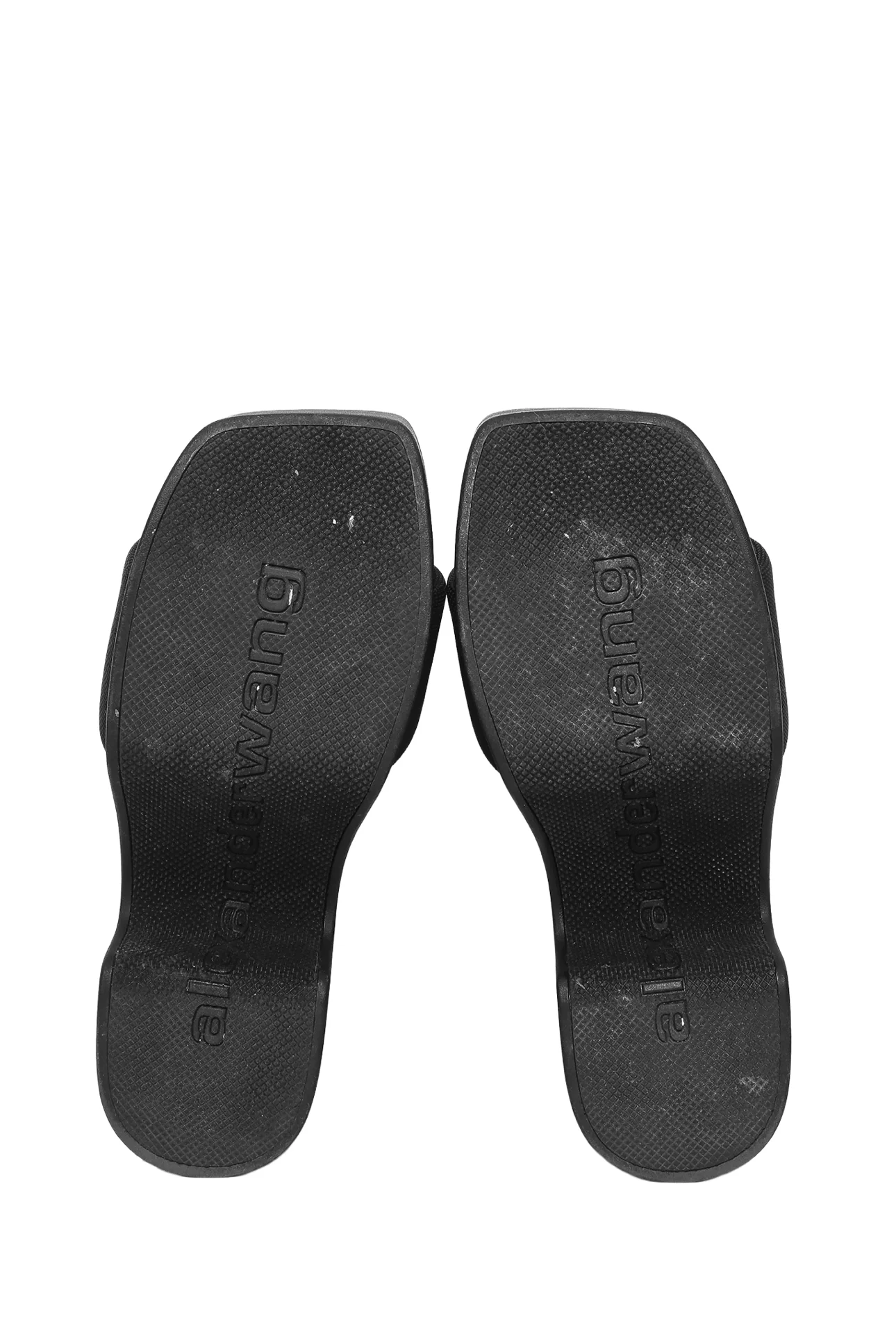 Alexander Wang Size 41 Logo Print Platform Slides - Image 7