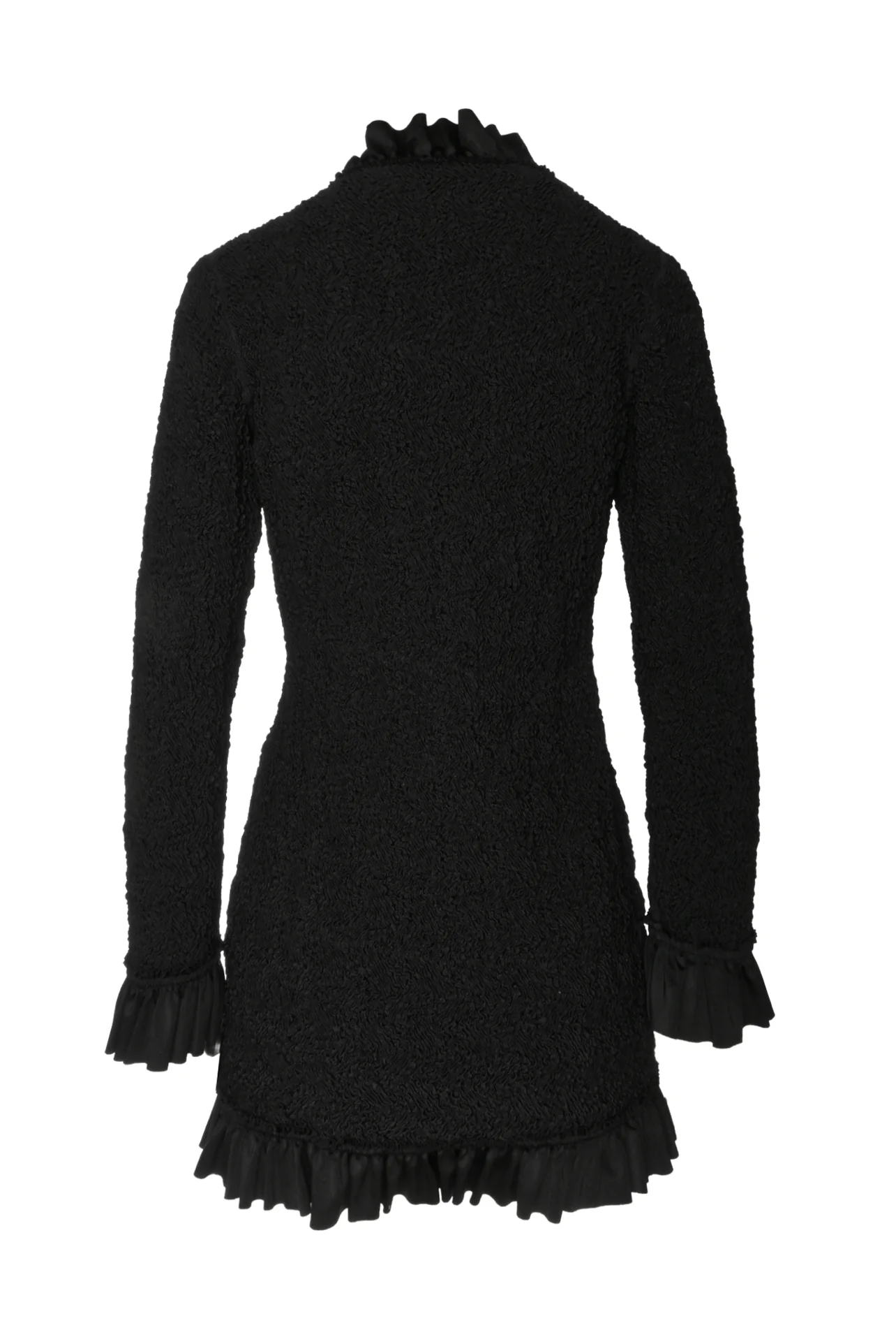 Alexander Wang Size M Long Ruffle Smocked Jersey Jacket - Image 2
