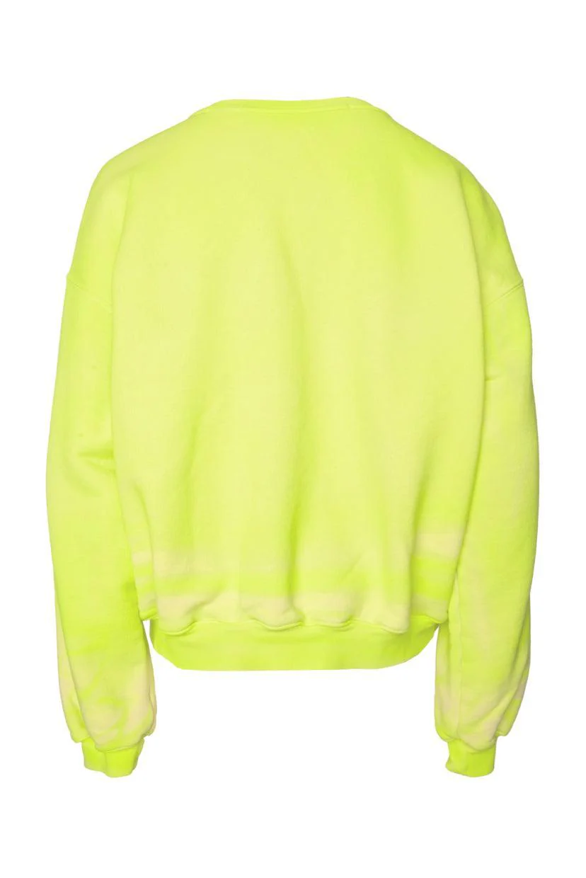 Alexander Wang Size S/M Neon Tie-Dyed French Cotton Terry Sweatshirt - Image 2