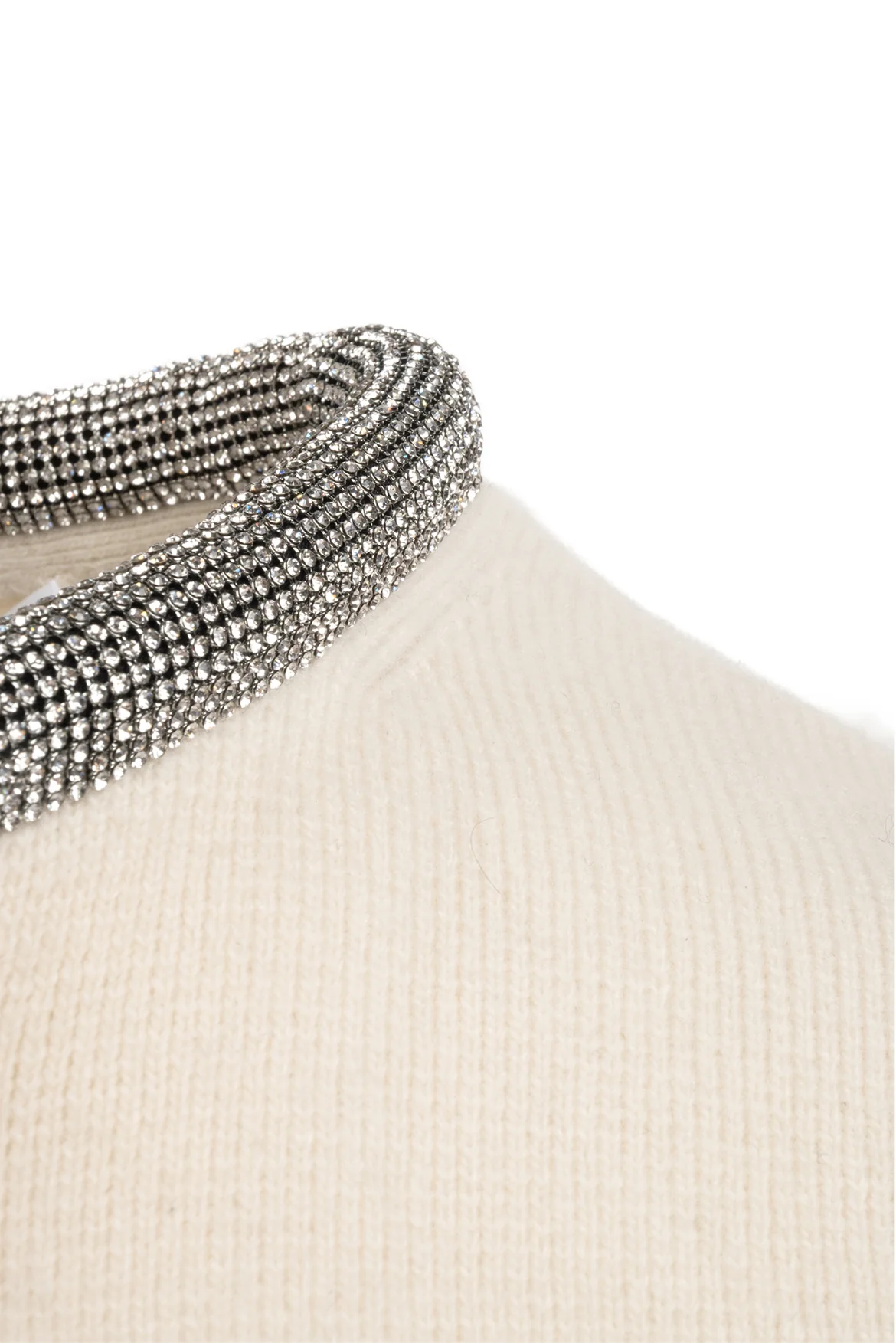 Alexander Wang Size XS Crystal Tubular Neckline Cropped Cardigan - Image 3